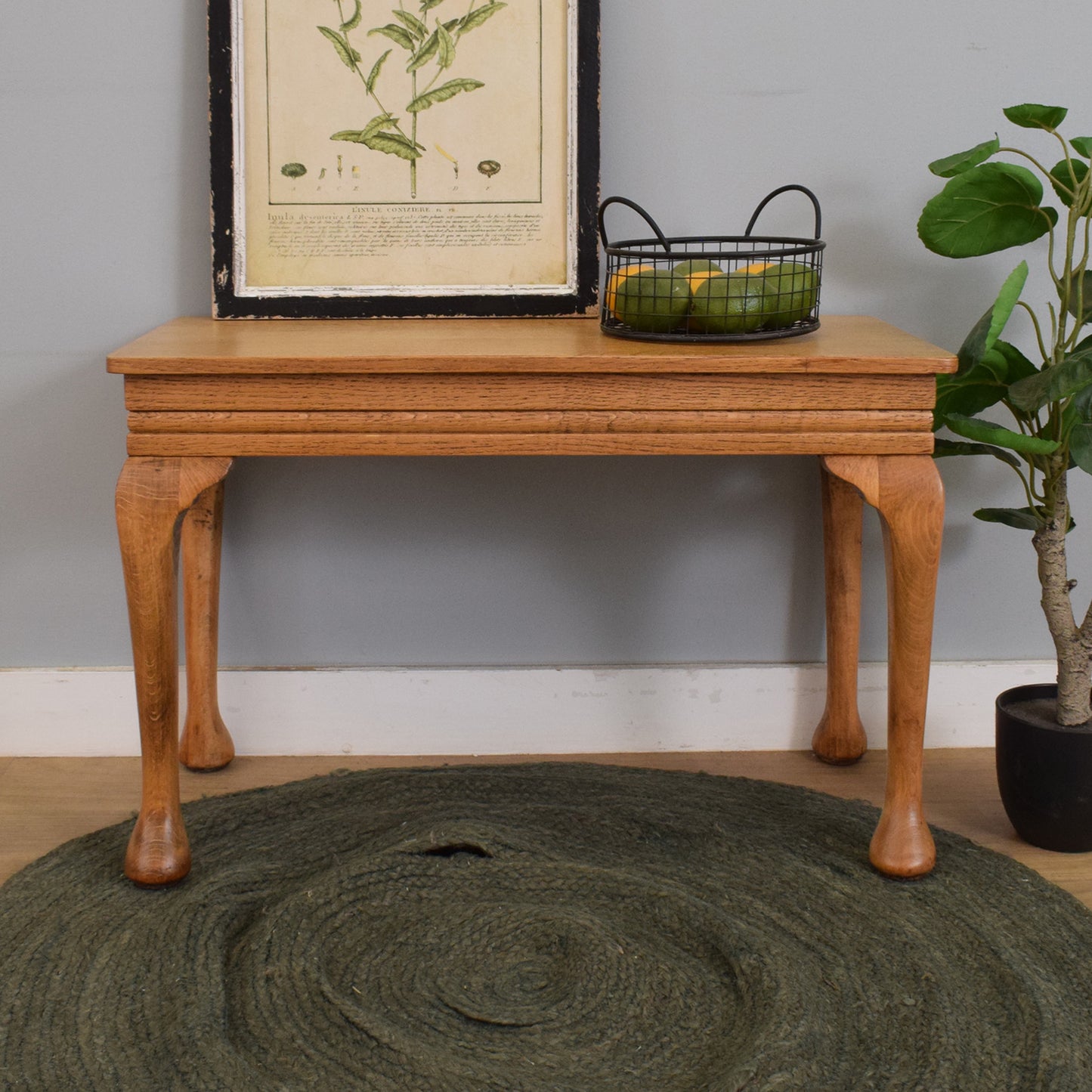 Small Oak-Veneer Coffee Table