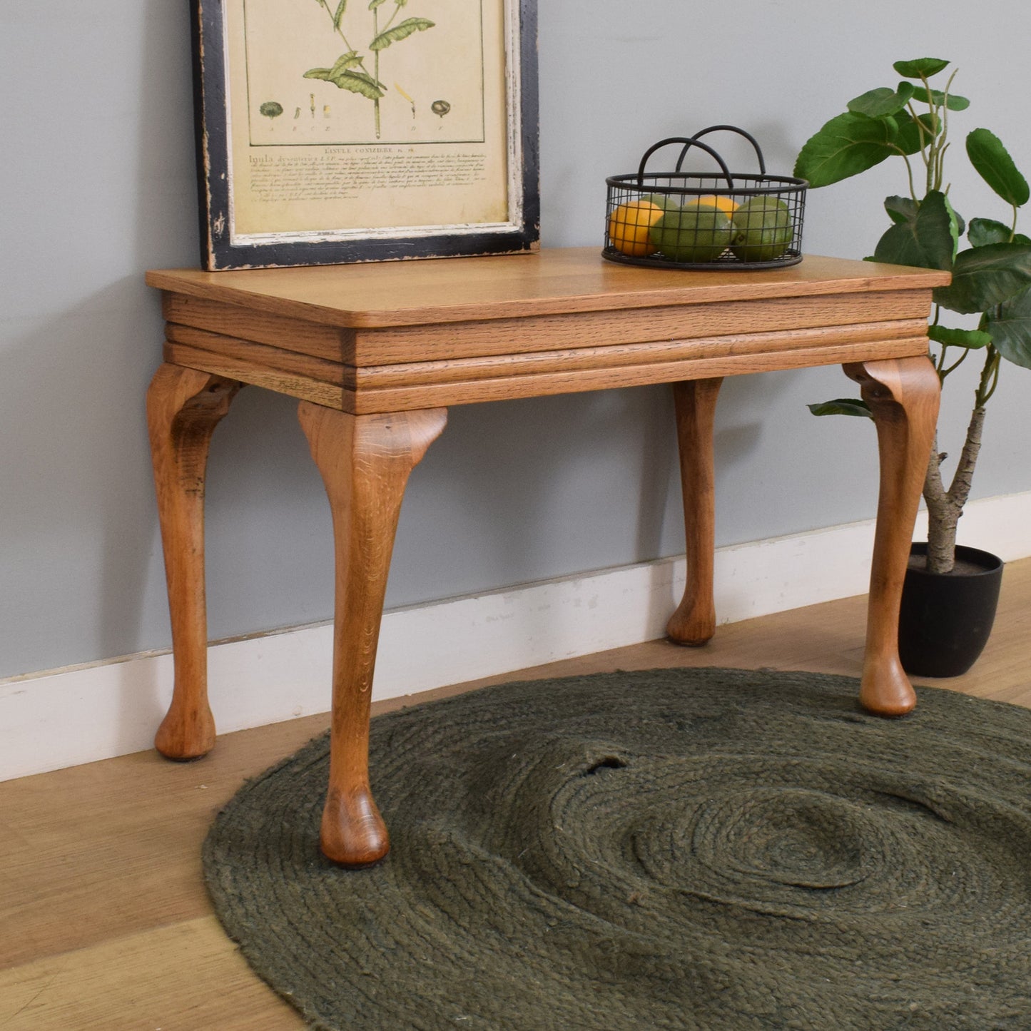 Small Oak-Veneer Coffee Table