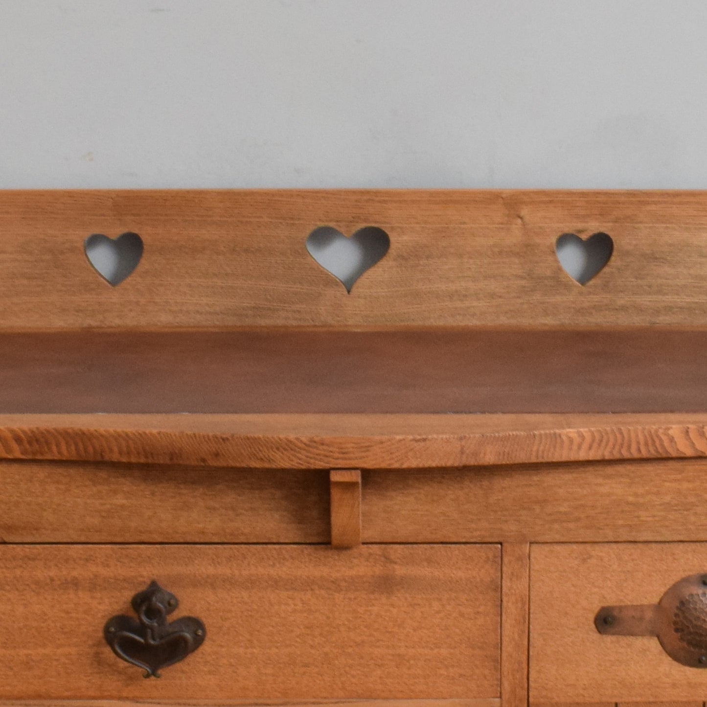 Solid Oak Arts And Crafts Small Sideboard