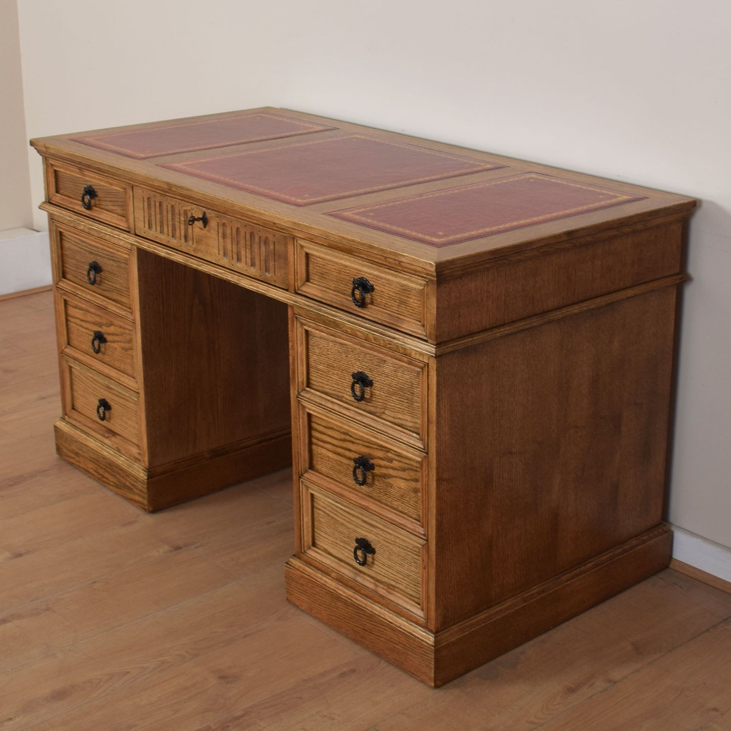 Jaycee Leather-Top Writing Desk