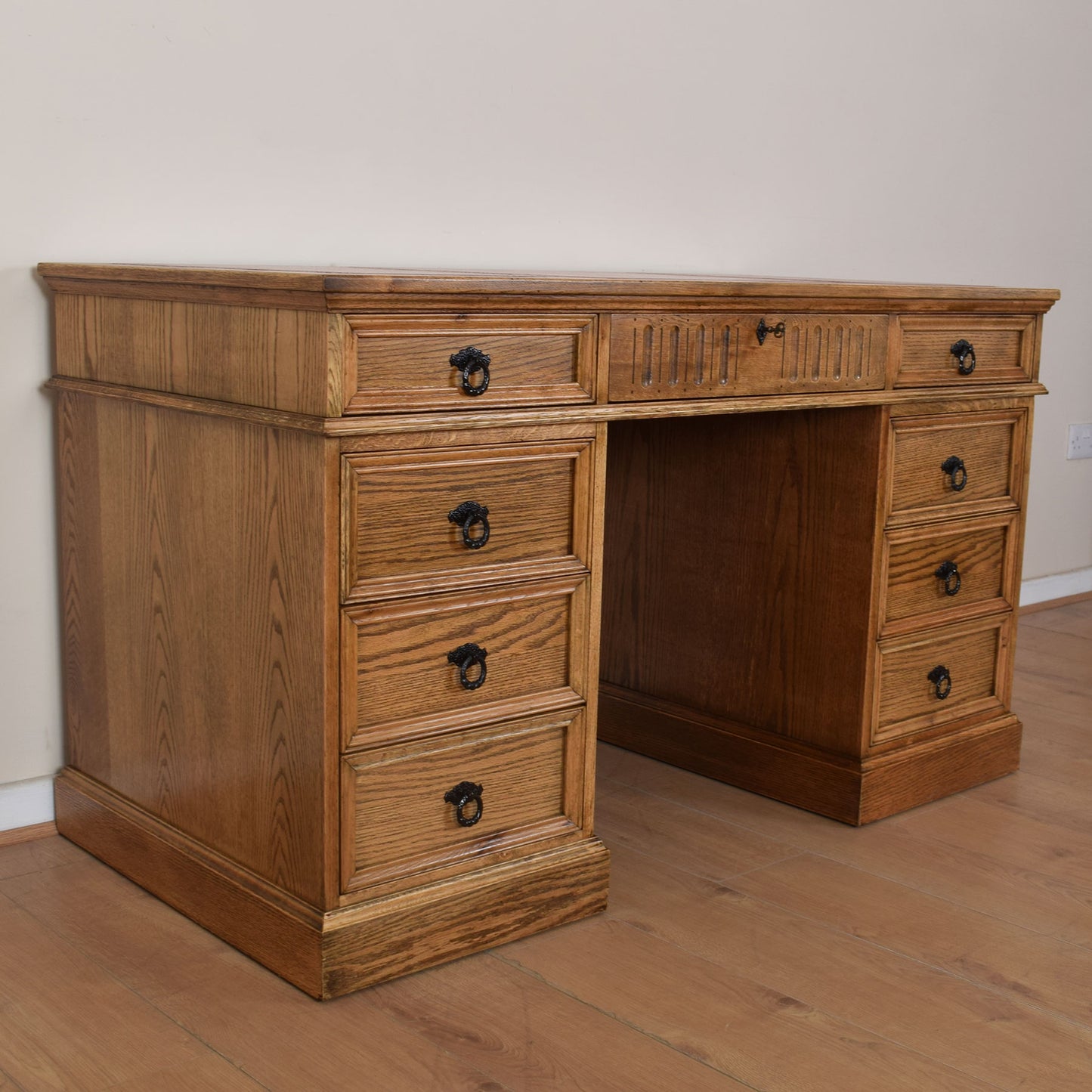 Jaycee Leather-Top Writing Desk