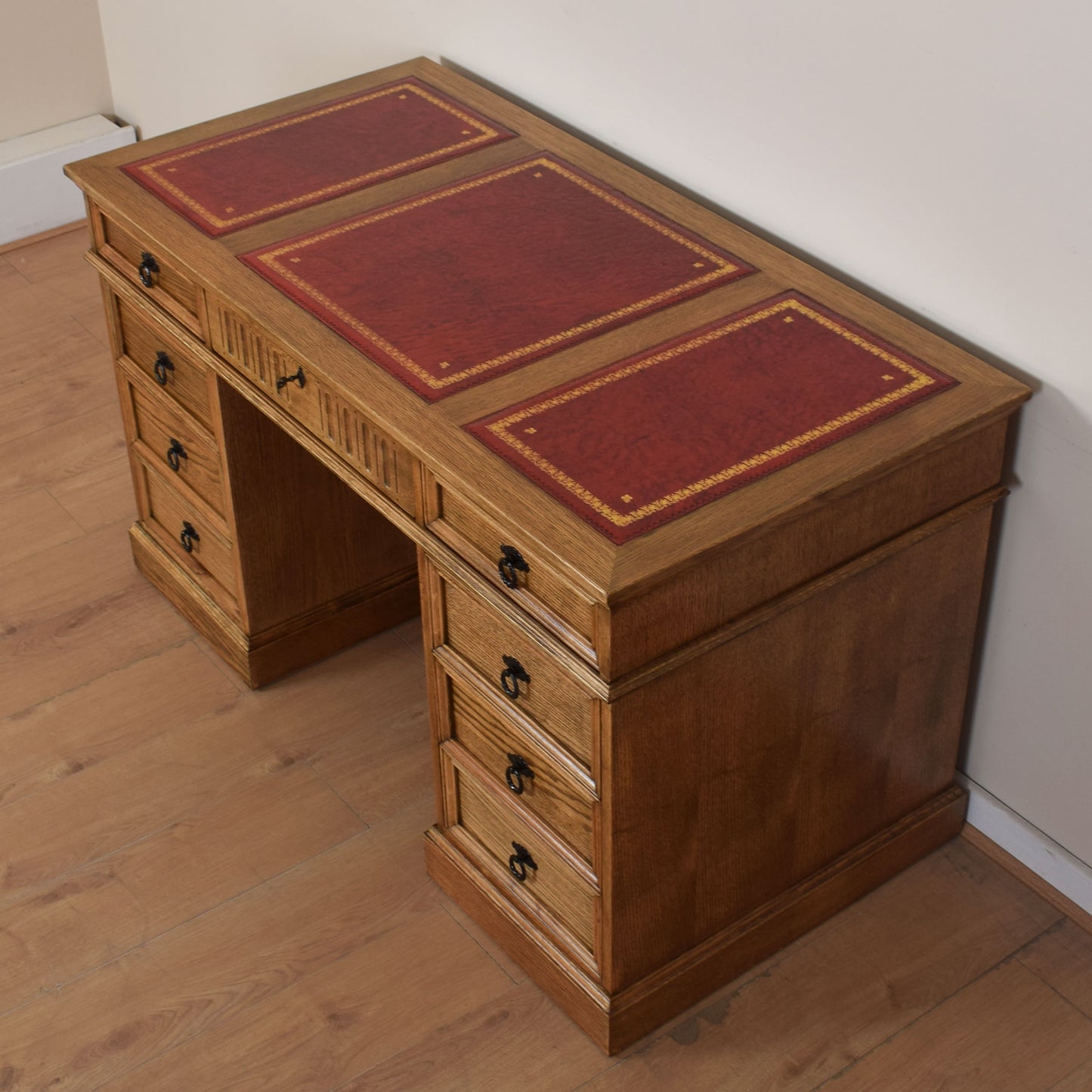 Jaycee Leather-Top Writing Desk