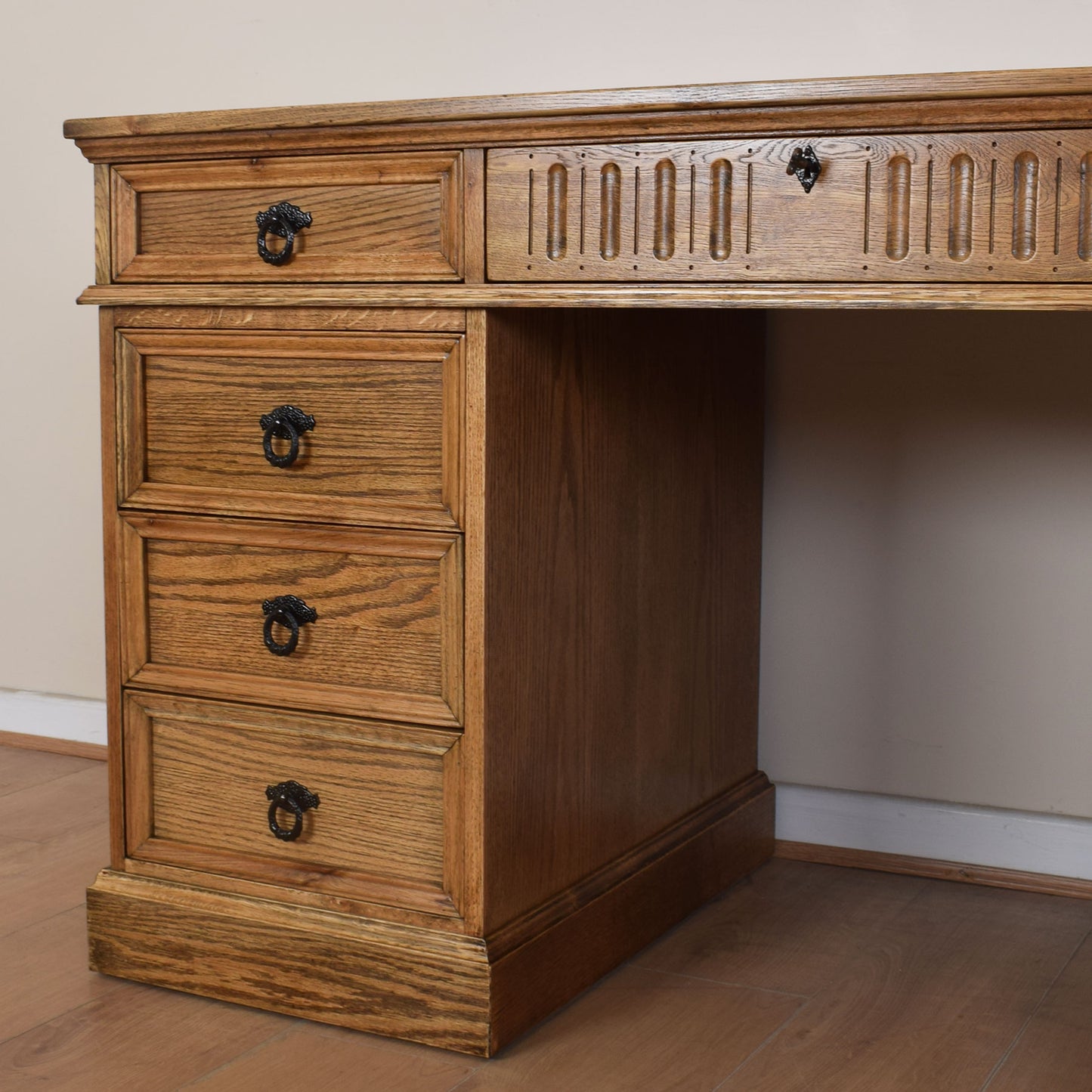 Jaycee Leather-Top Writing Desk