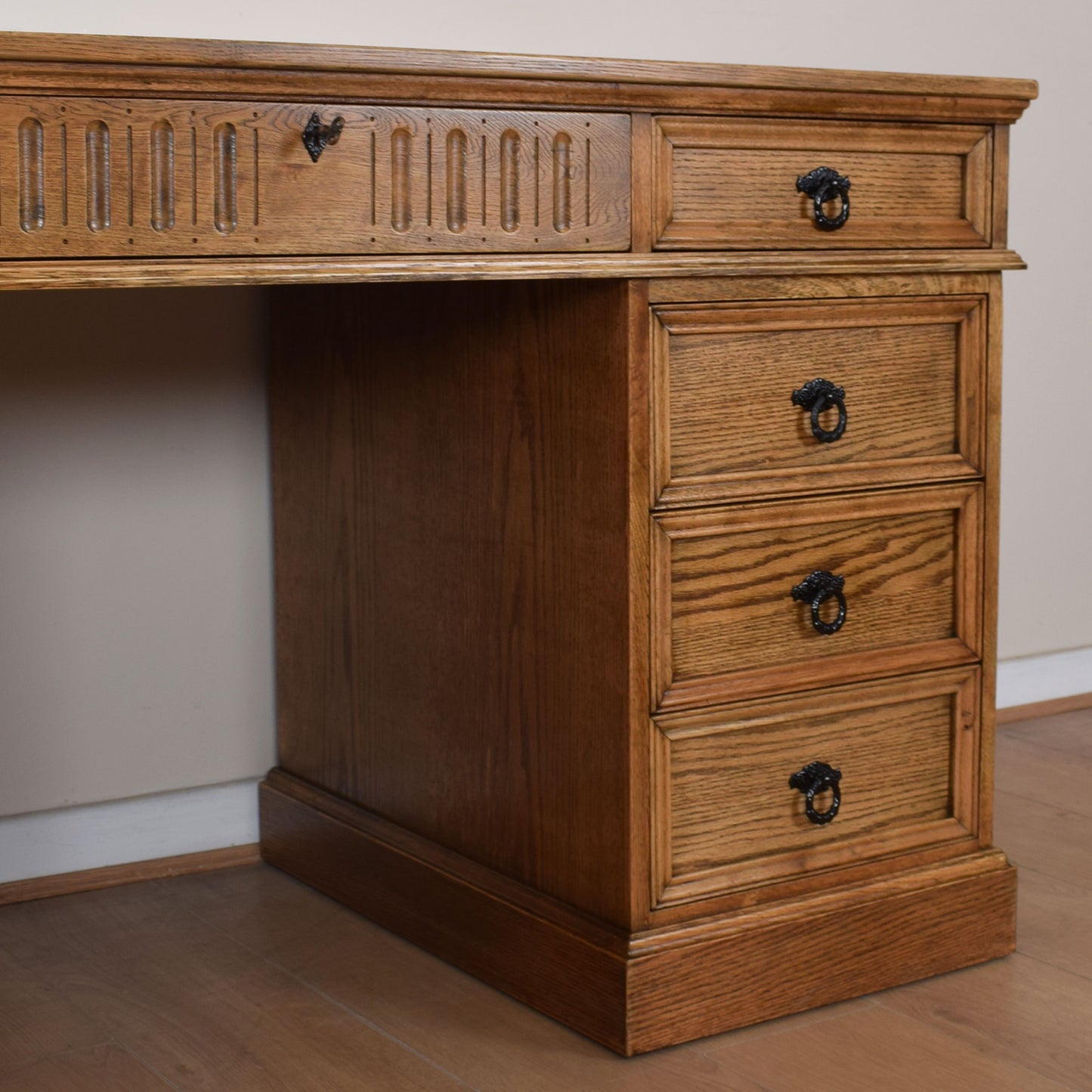 Jaycee Leather-Top Writing Desk