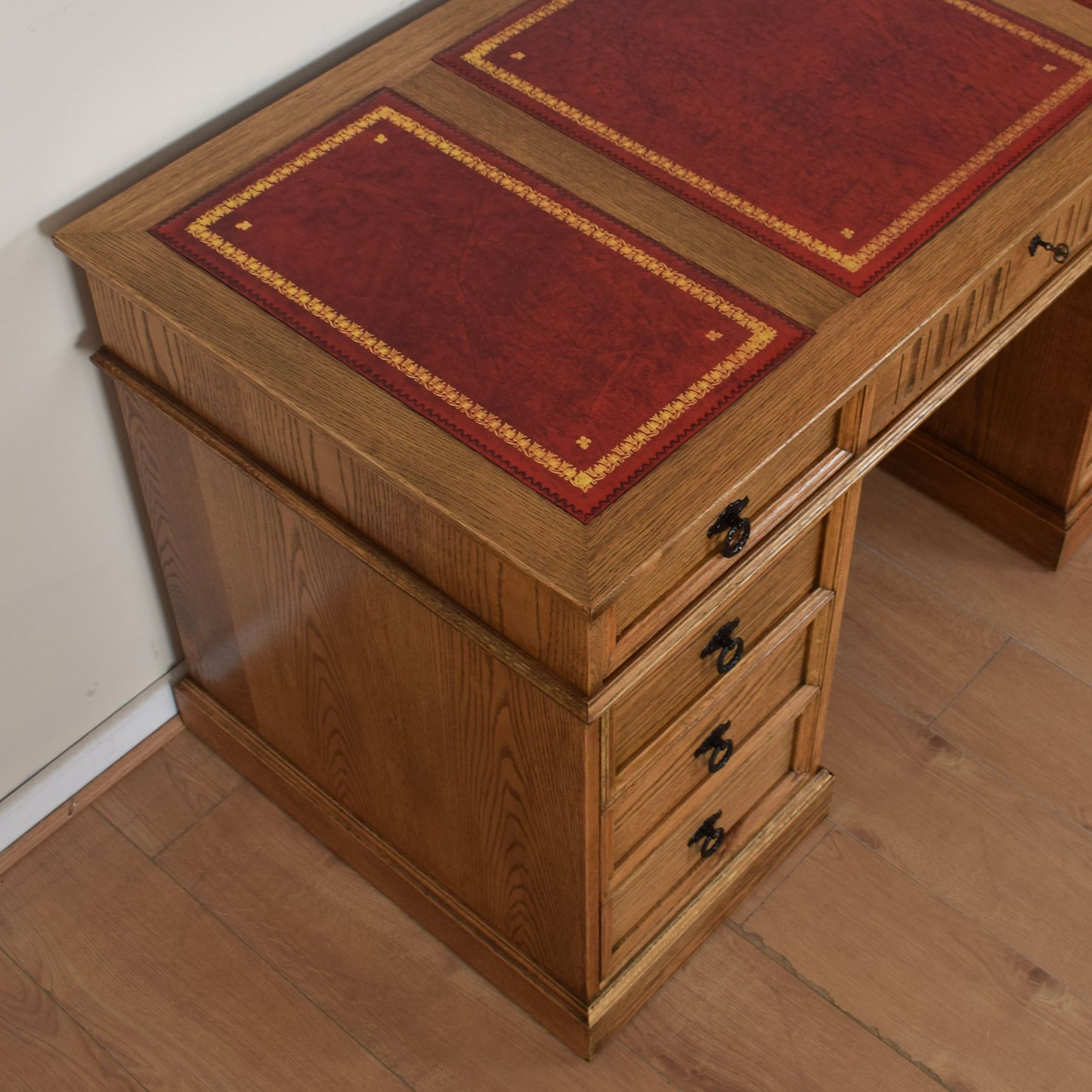 Jaycee Leather-Top Writing Desk