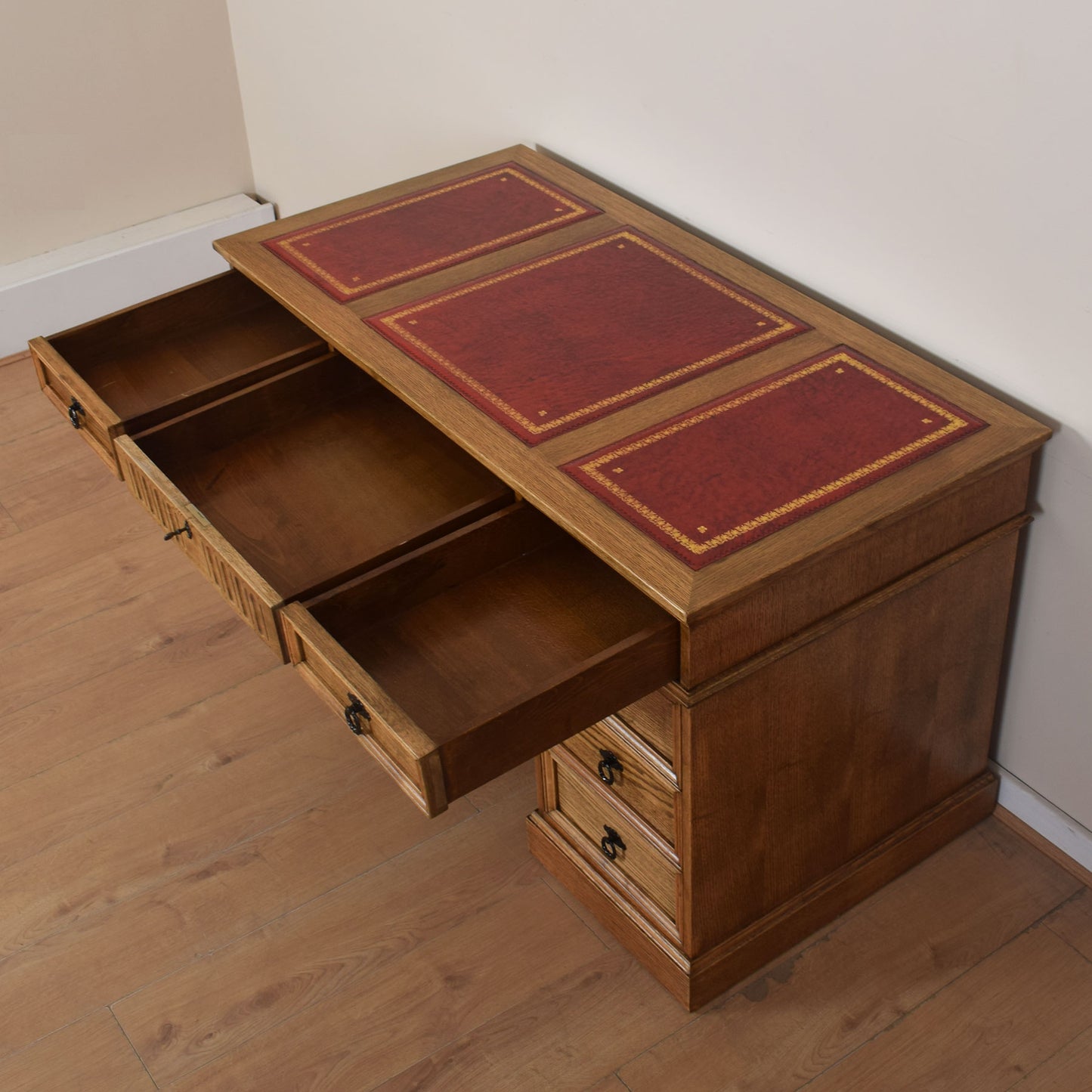 Jaycee Leather-Top Writing Desk