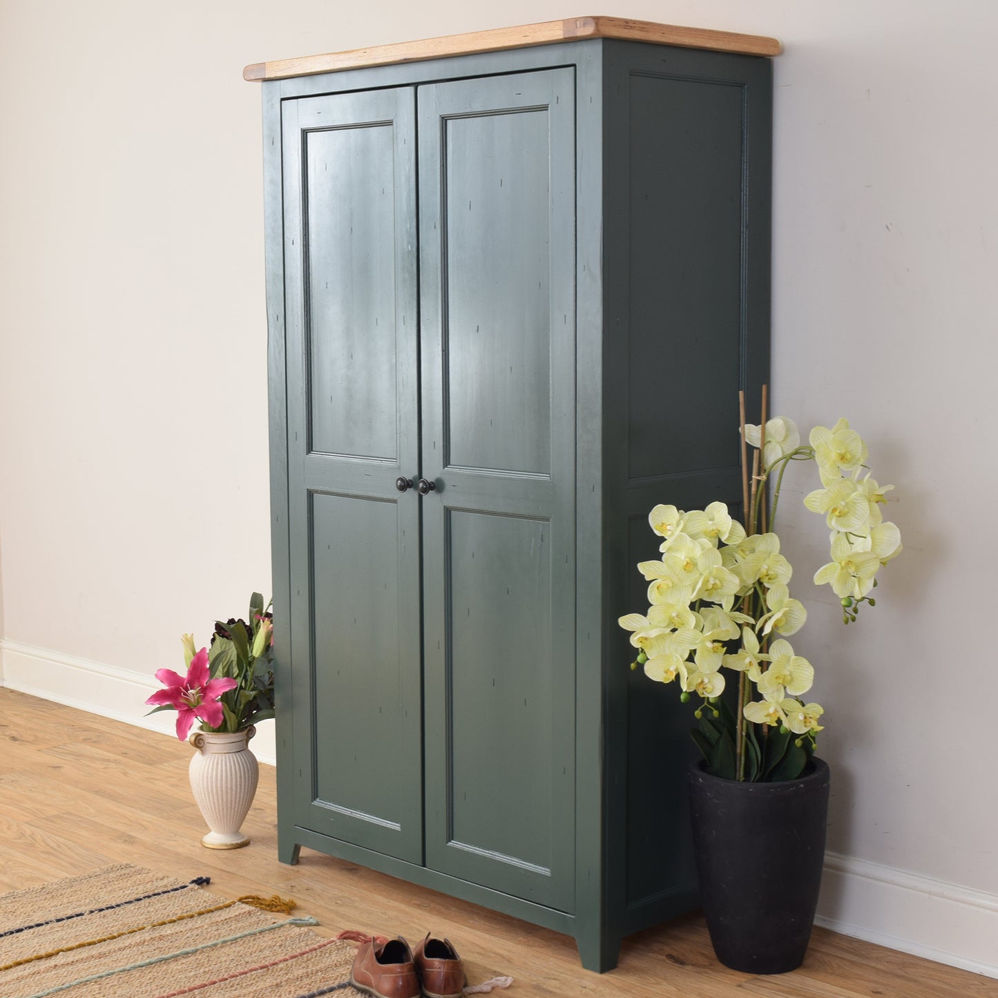 Painted Oak Wardrobe