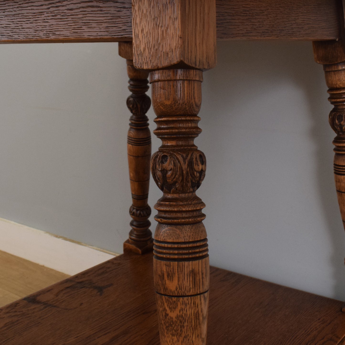 Carved Oak Side Table