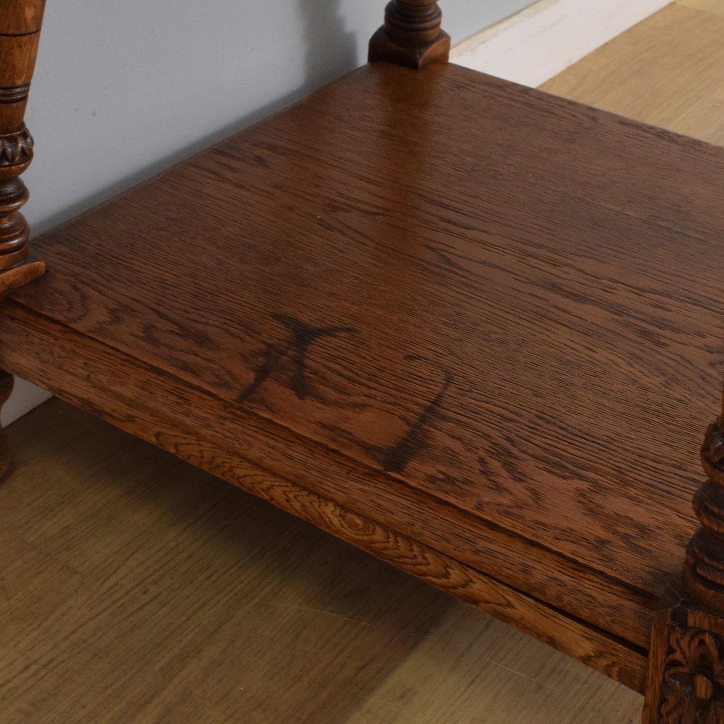 Carved Oak Side Table
