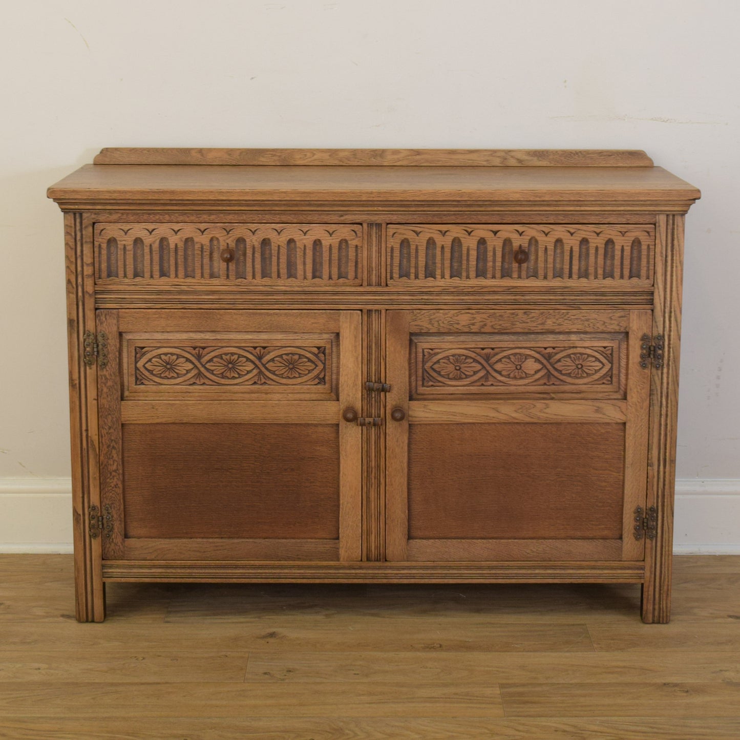 Carved Oak Sideboard