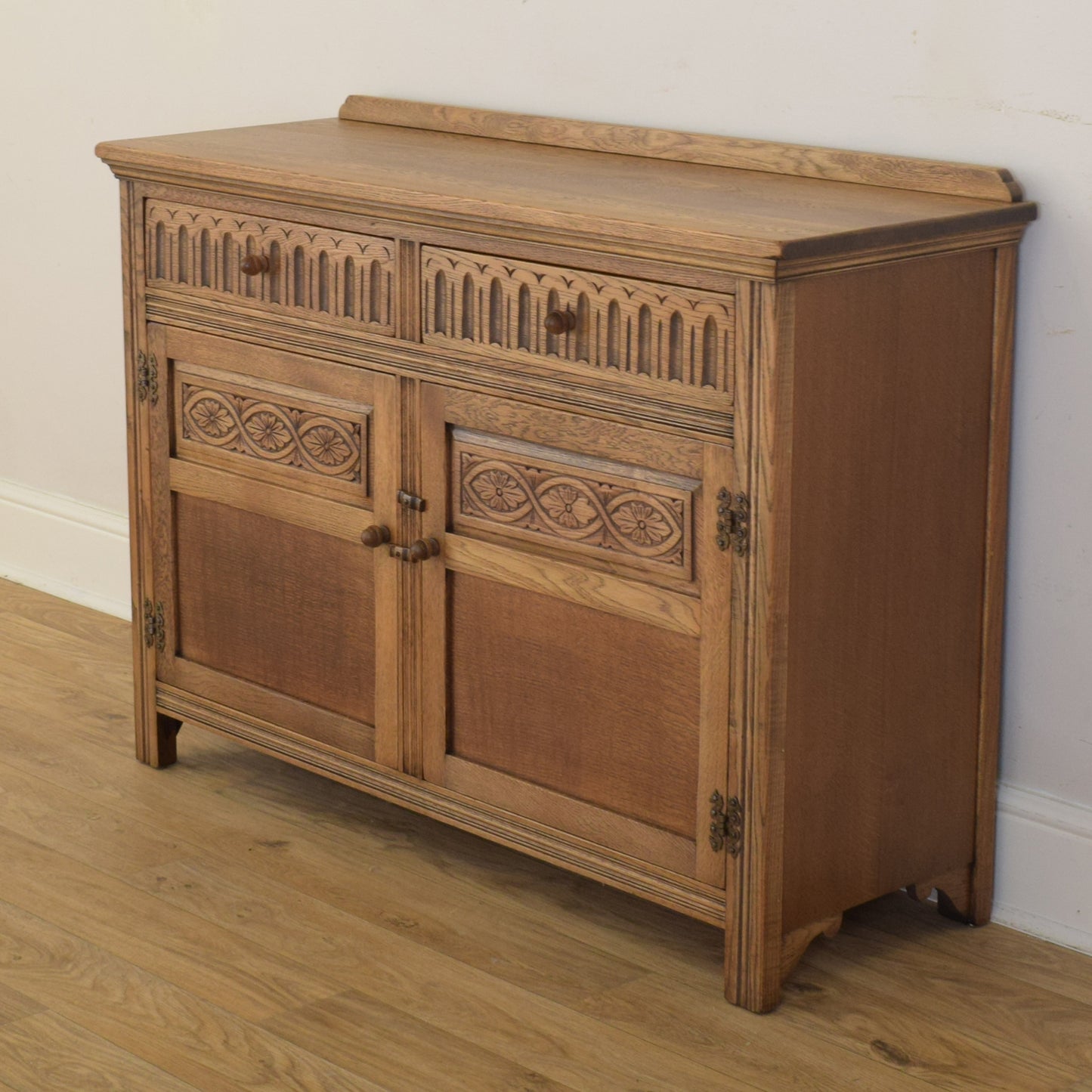 Carved Oak Sideboard