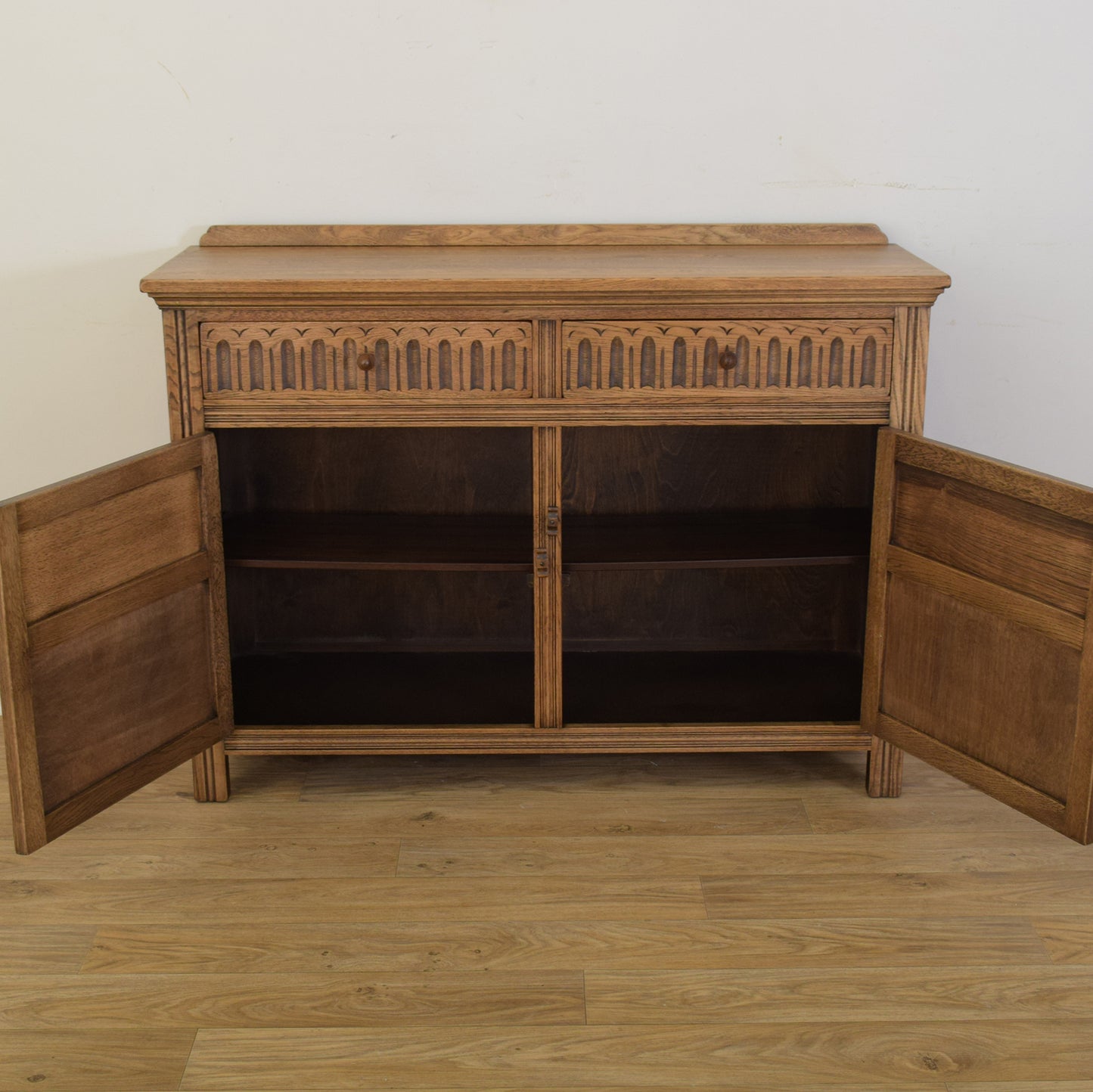 Carved Oak Sideboard