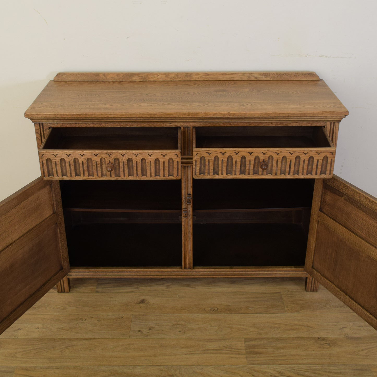 Carved Oak Sideboard