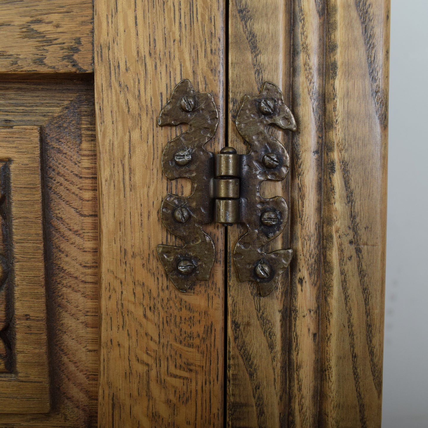 Carved Oak Sideboard