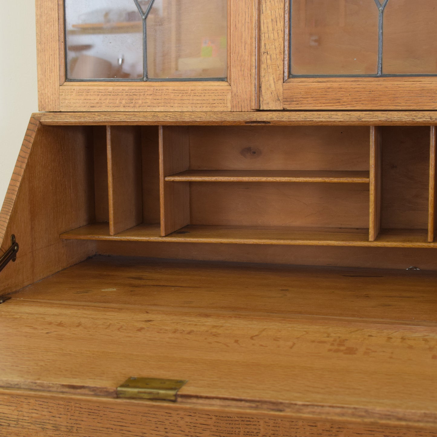 Oak Bureau Bookcase