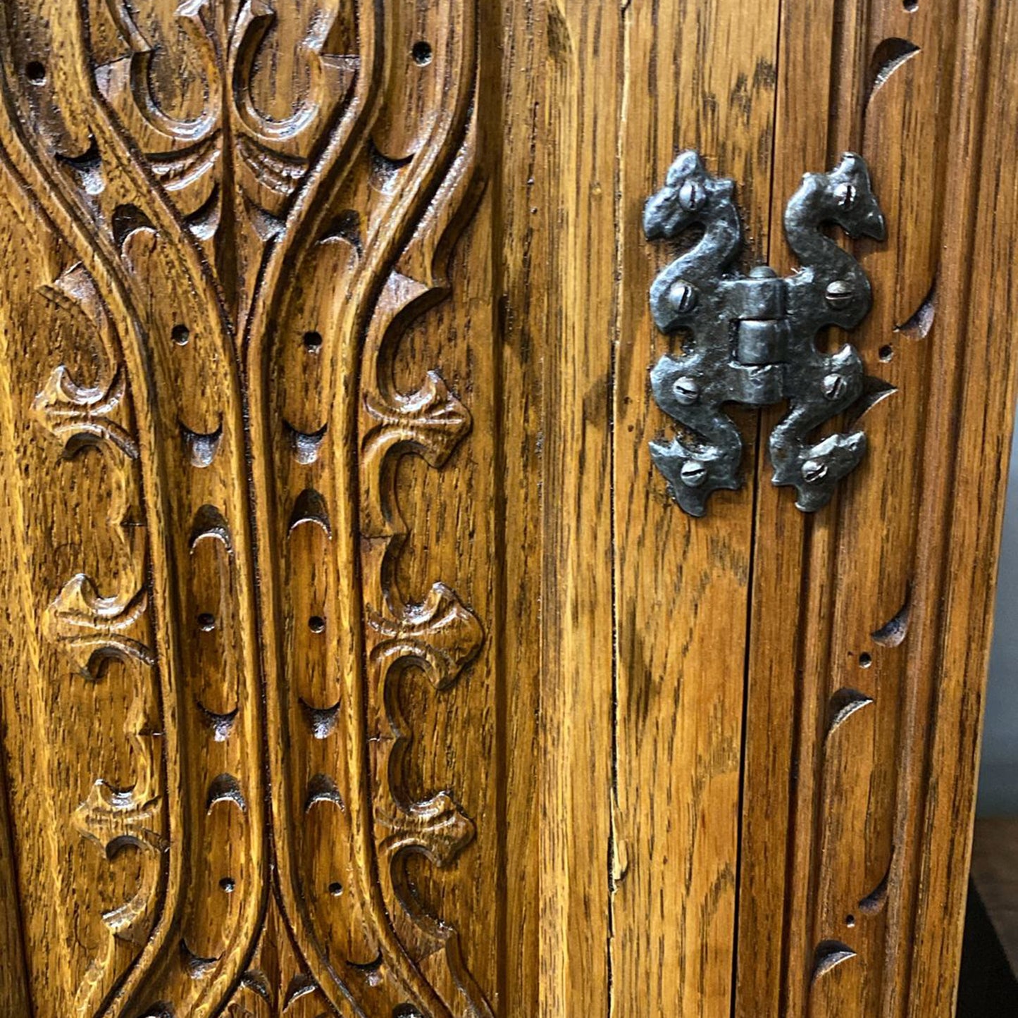 Restored Oak Gents Wardrobe