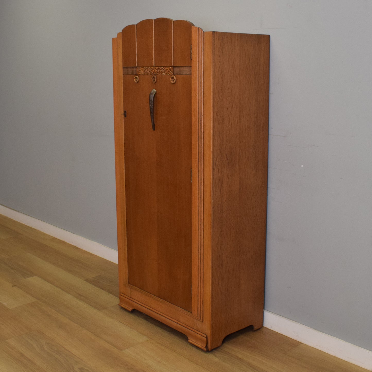Small Oak Veneer Wardrobe