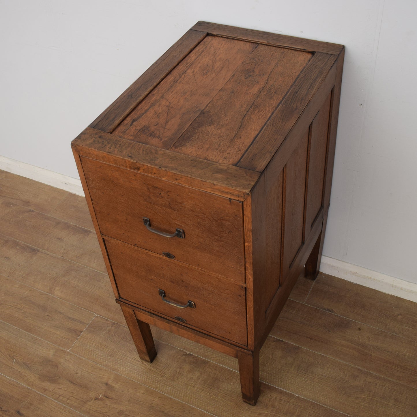 Vintage Oak Filing Cabinet