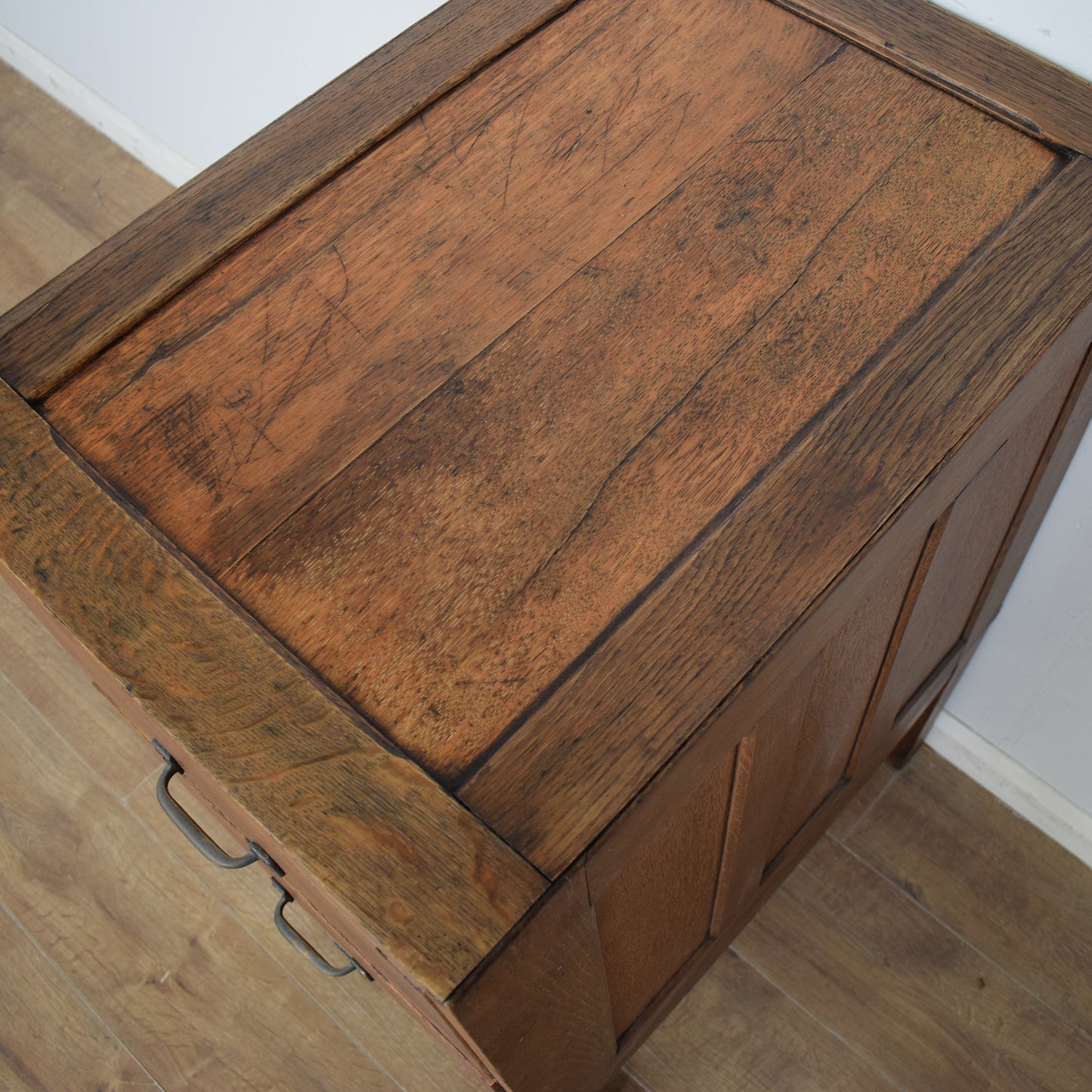 Vintage Oak Filing Cabinet
