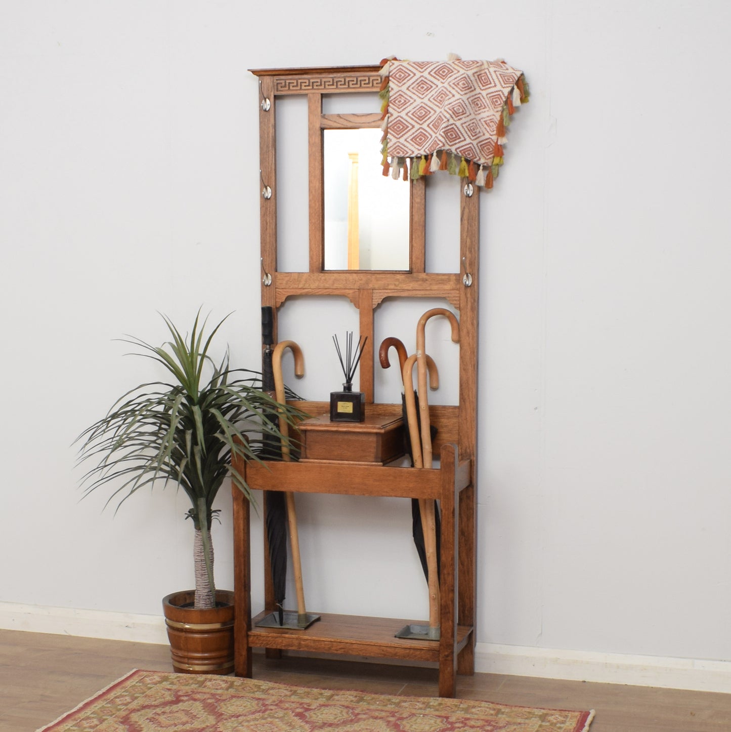 Restored Oak Hallstand