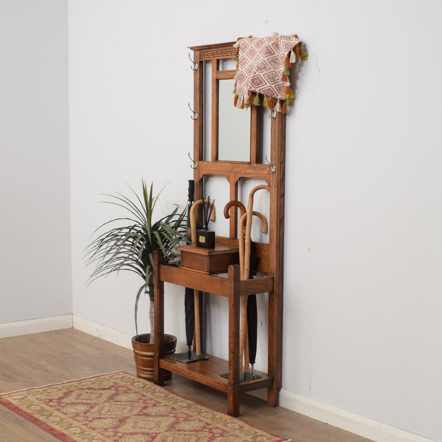 Restored Oak Hallstand