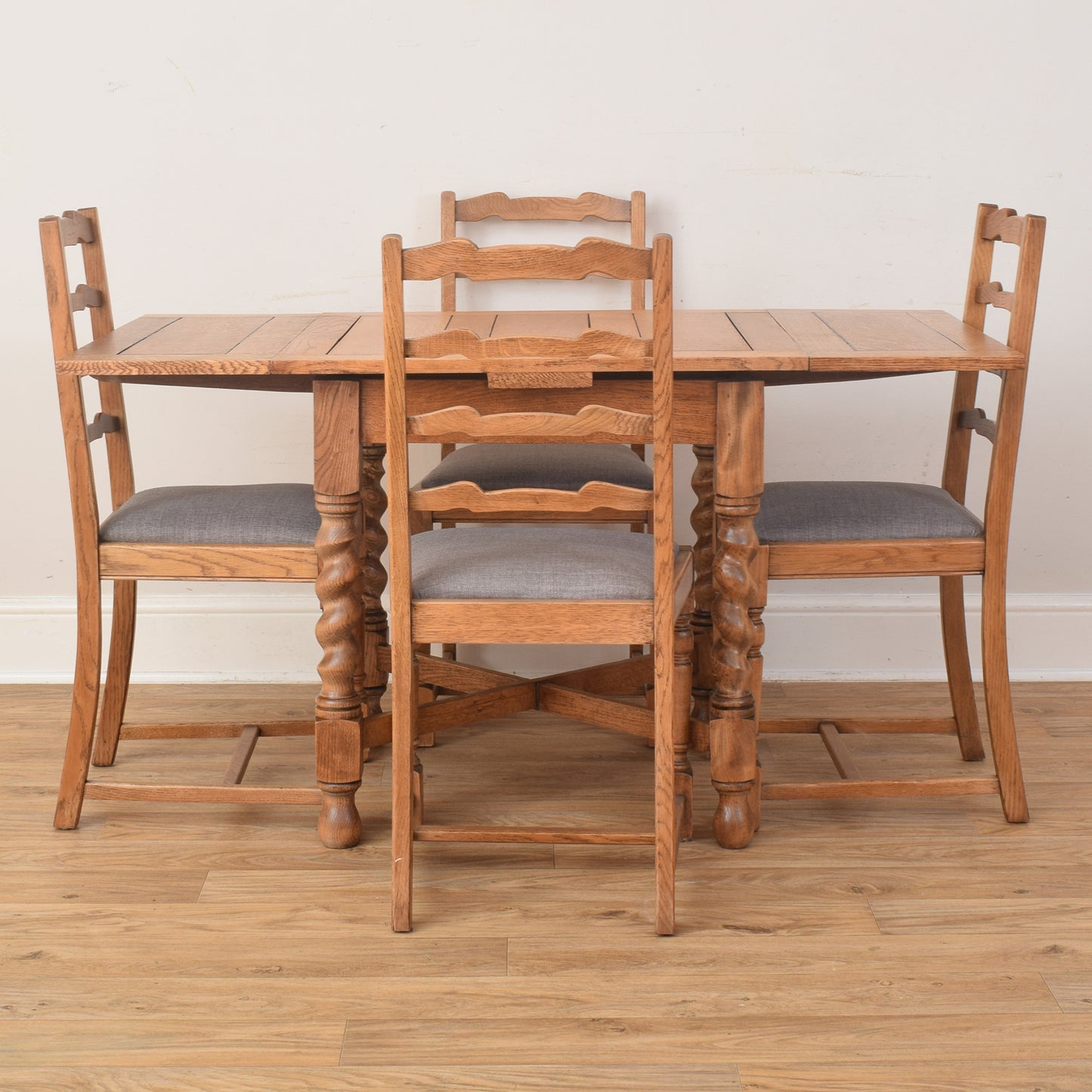 Draw Leaf Table And Four Chairs
