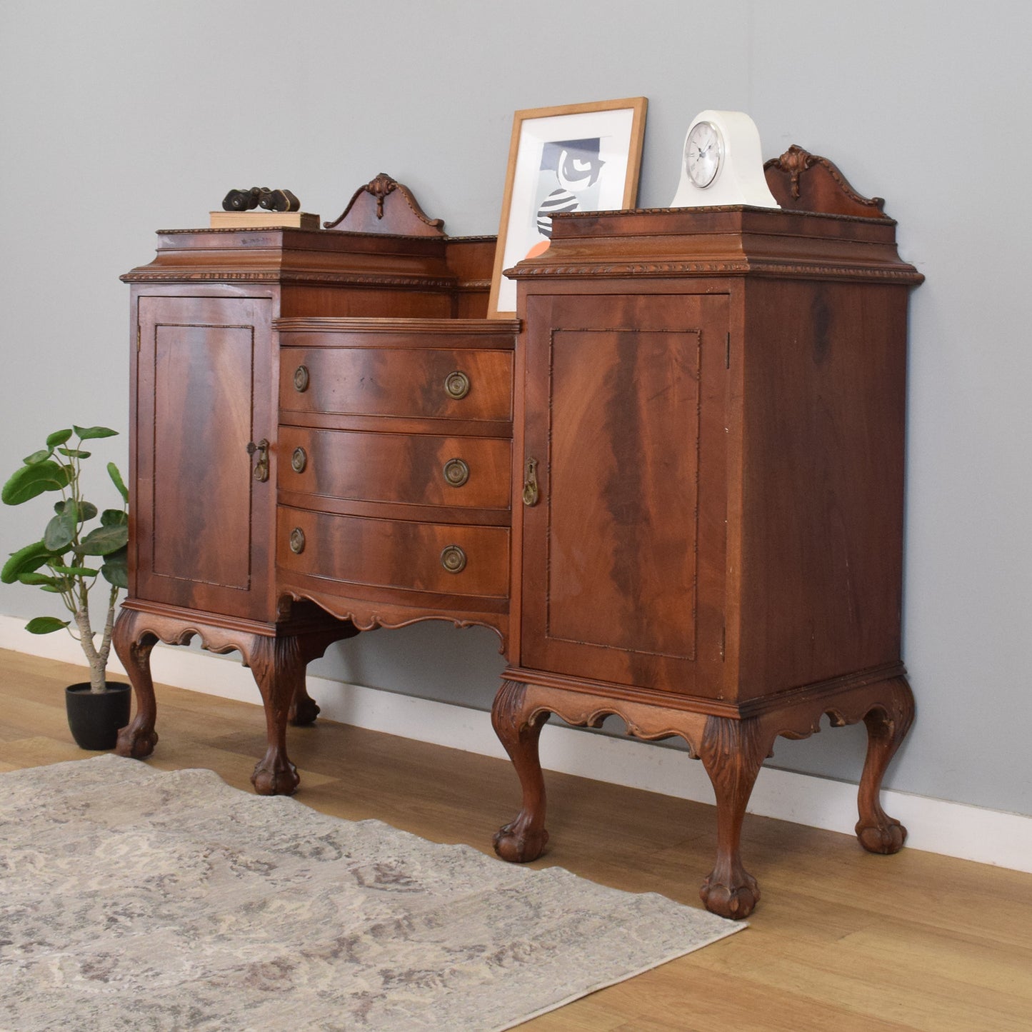 Carved Mahogany Sideboard