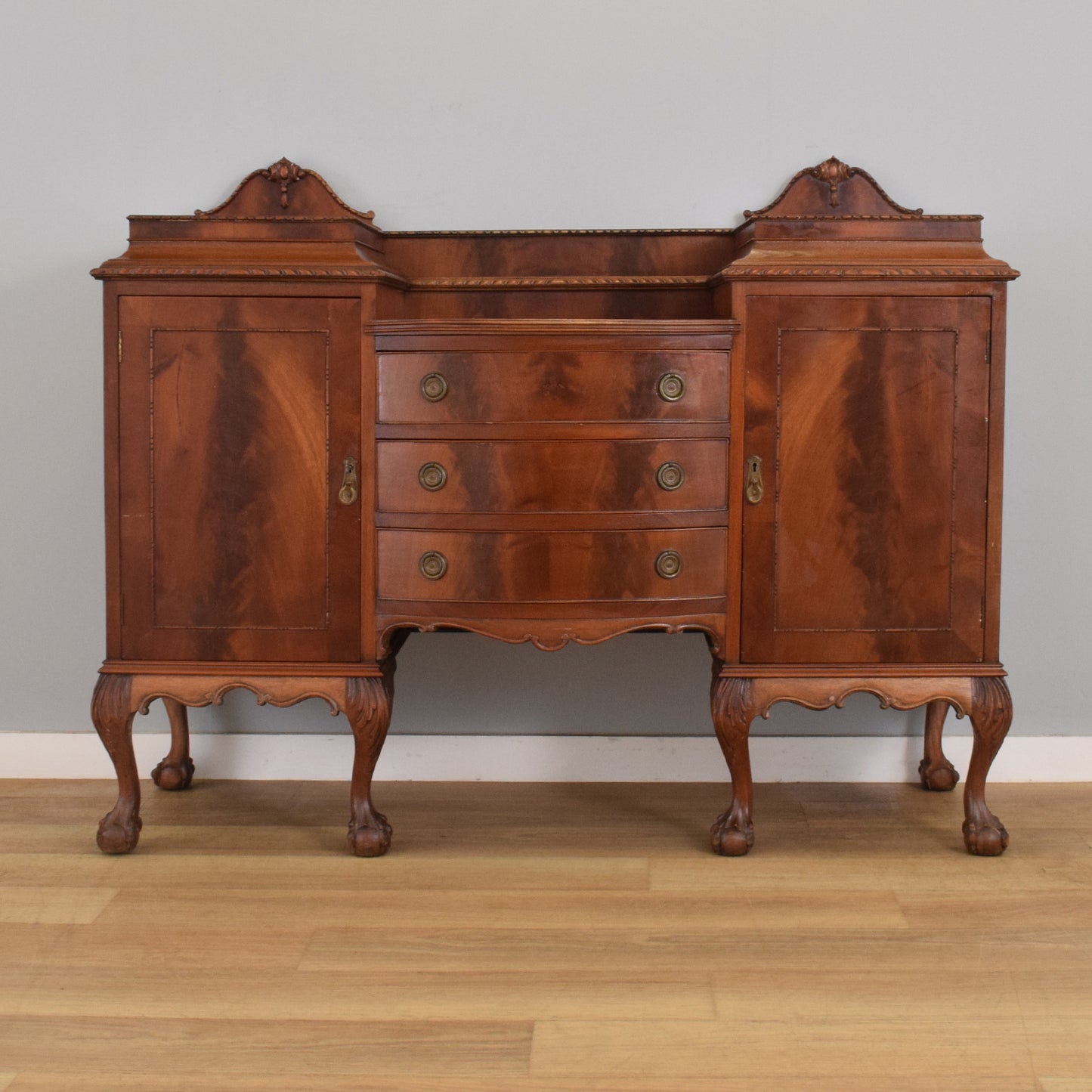 Carved Mahogany Sideboard