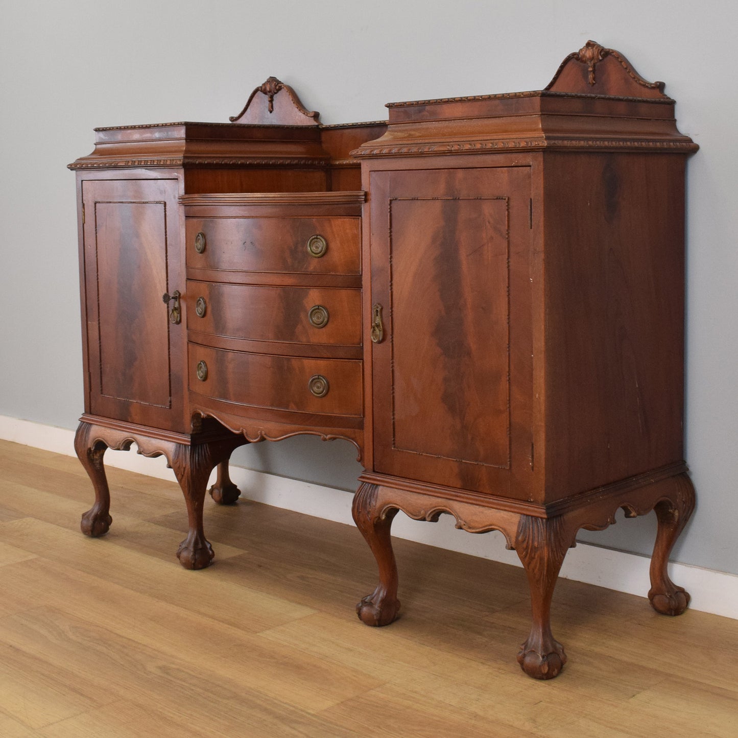 Carved Mahogany Sideboard
