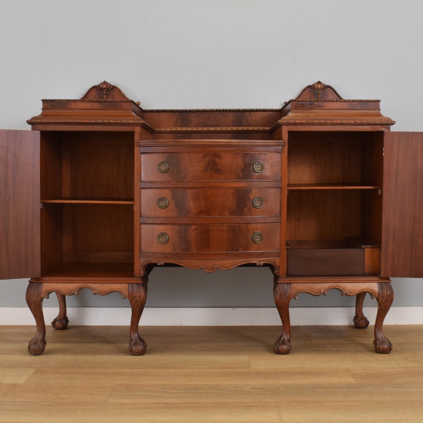 Carved Mahogany Sideboard