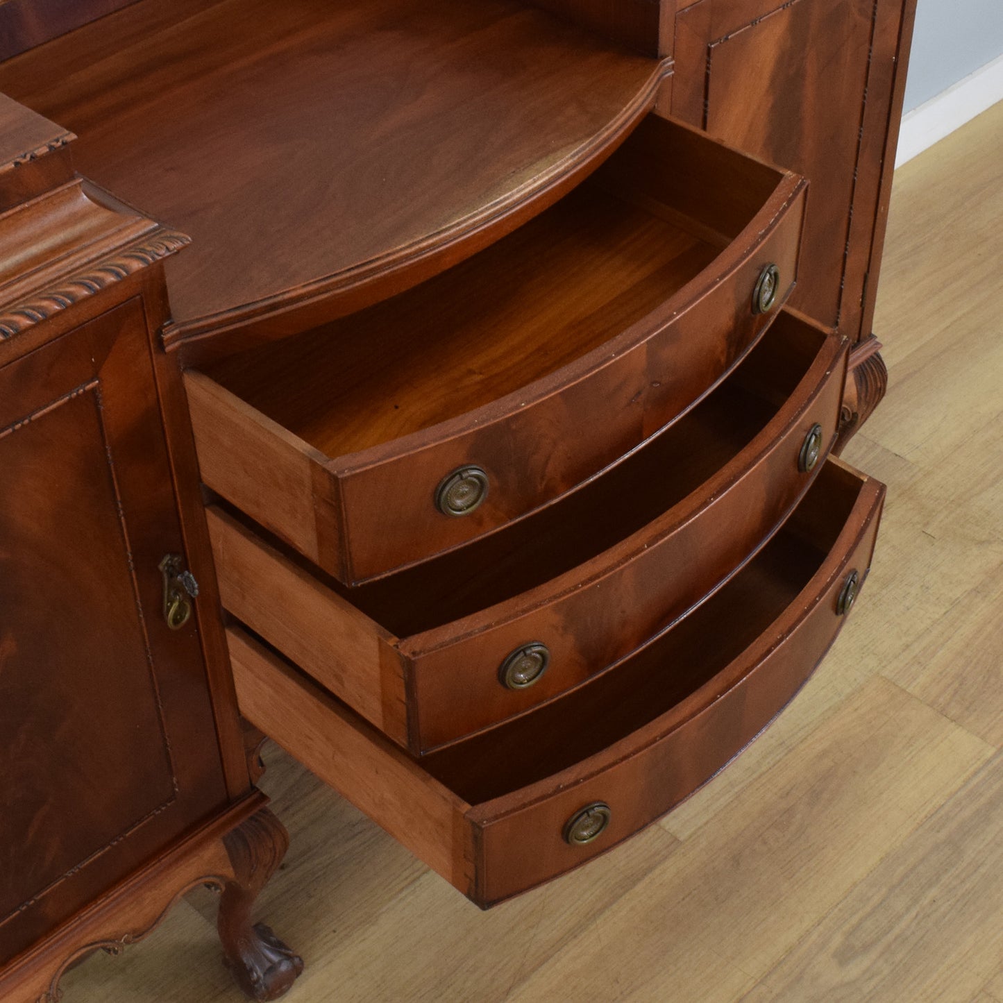Carved Mahogany Sideboard