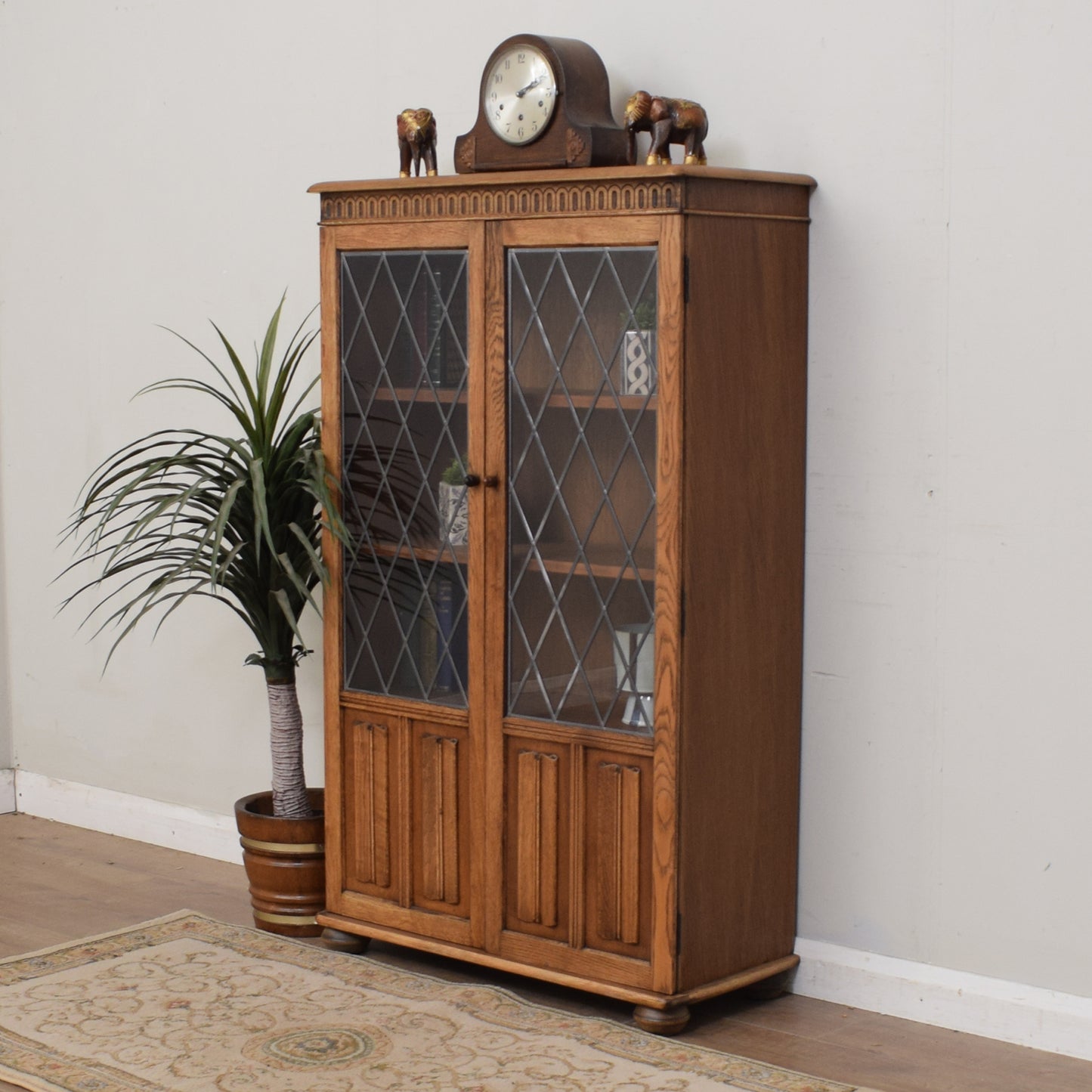 Restored Glazed Bookcase Cabinet