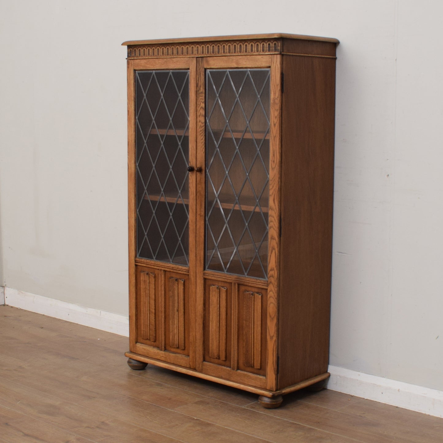 Restored Glazed Bookcase Cabinet