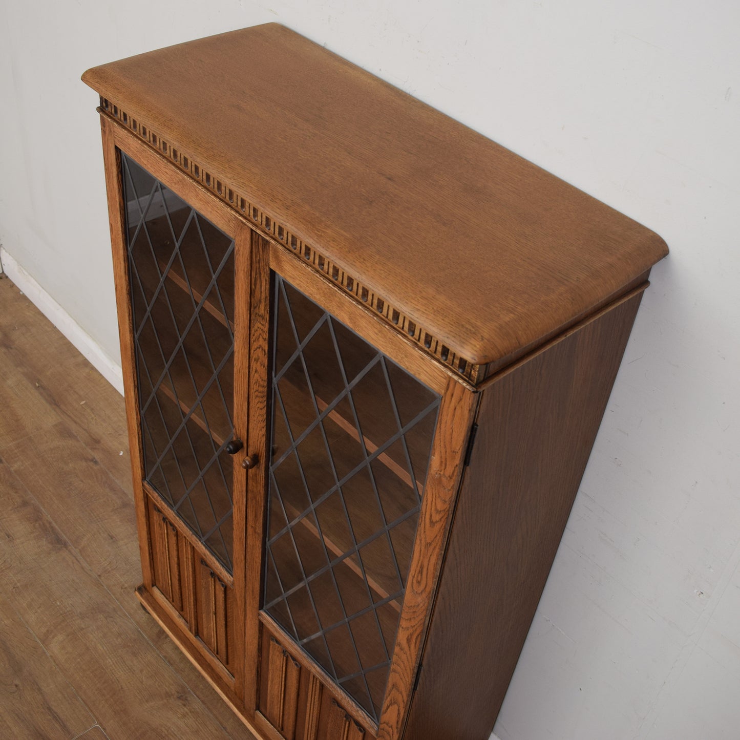 Restored Glazed Bookcase Cabinet