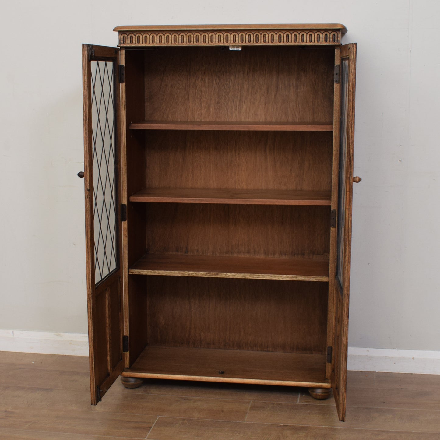 Restored Glazed Bookcase Cabinet