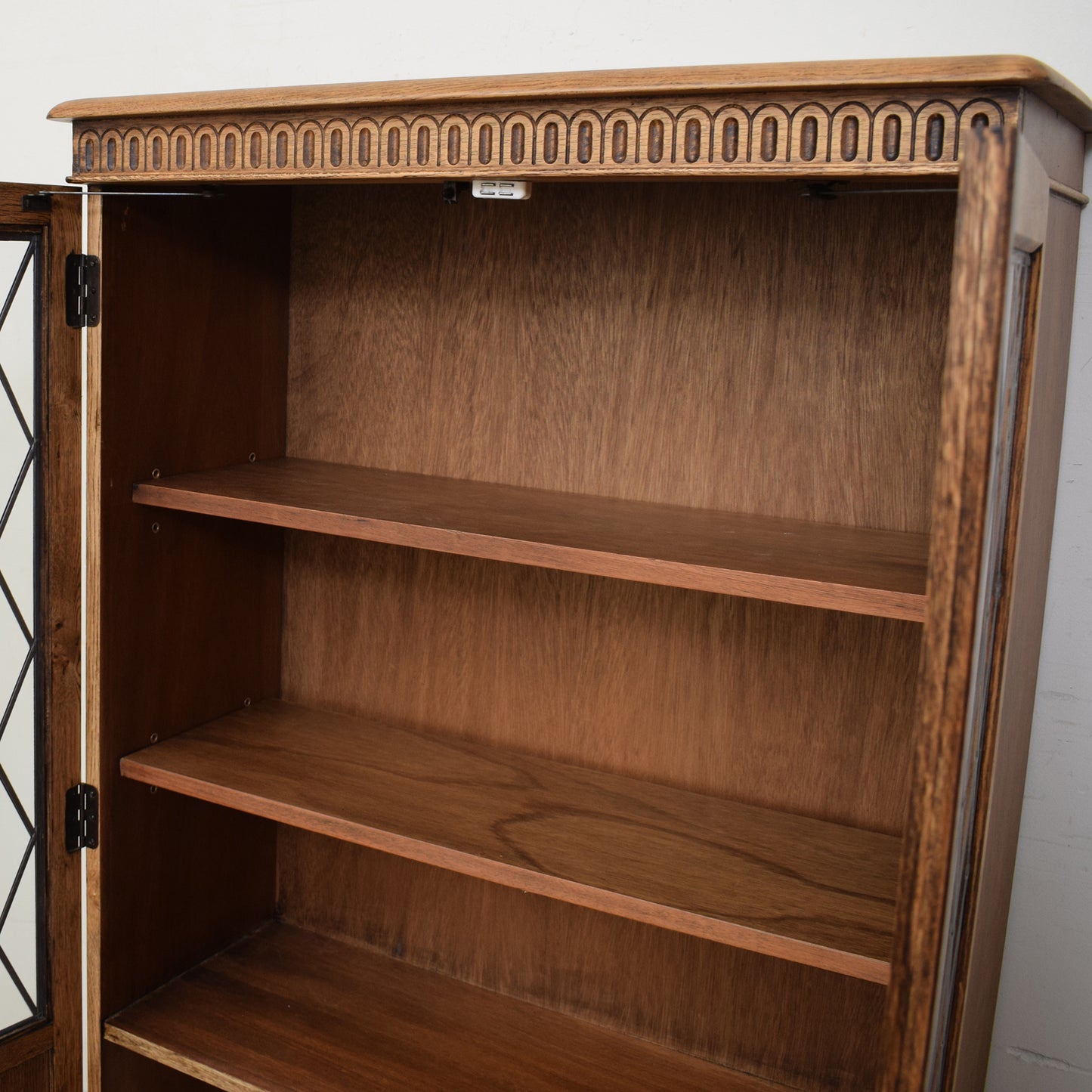 Restored Glazed Bookcase Cabinet