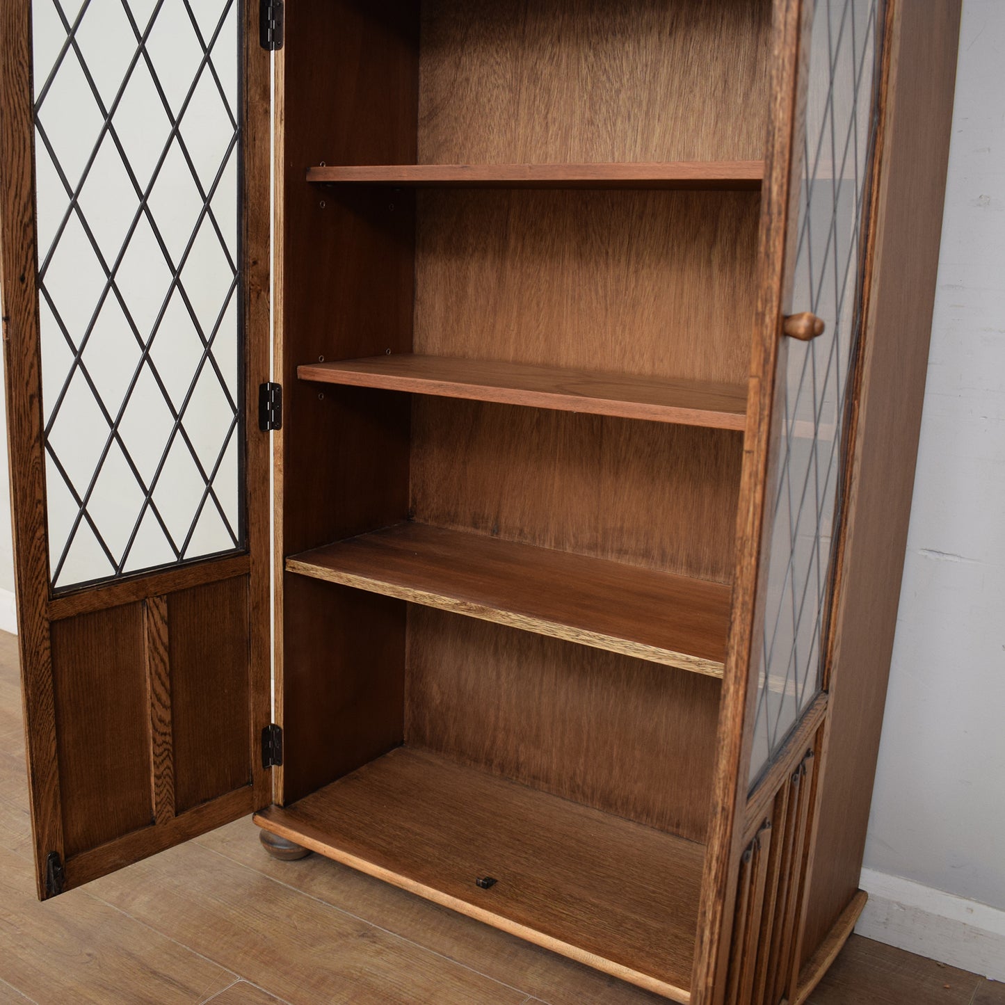 Restored Glazed Bookcase Cabinet