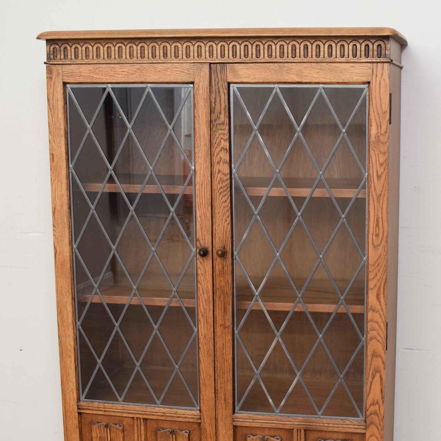 Restored Glazed Bookcase Cabinet