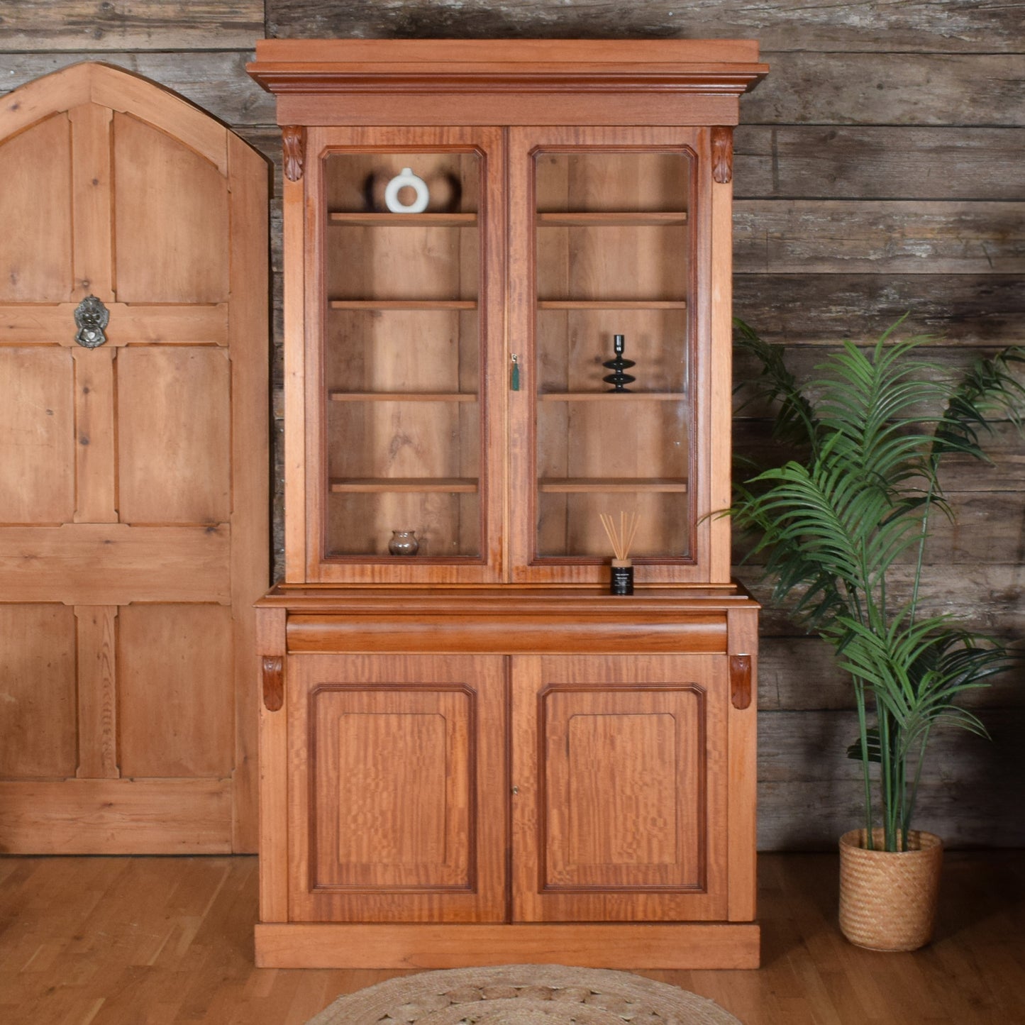 Large Mahogany Glazed Dresser