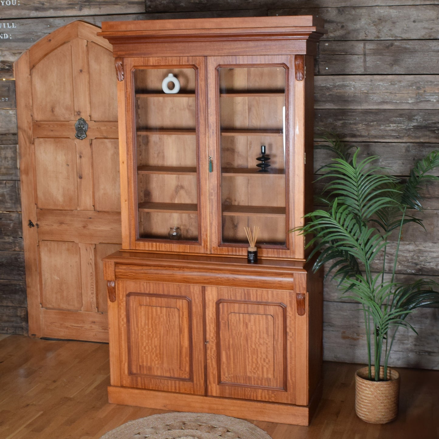 Large Mahogany Glazed Dresser
