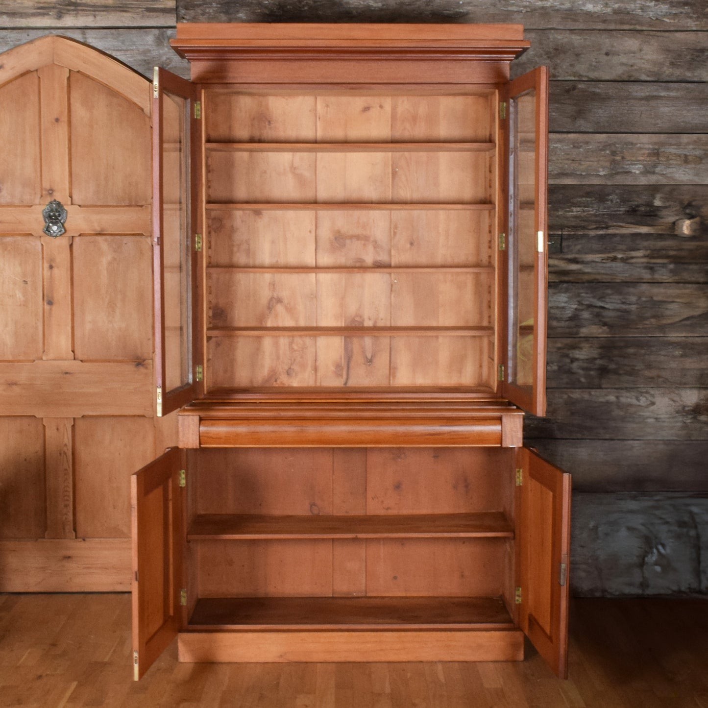 Large Mahogany Glazed Dresser