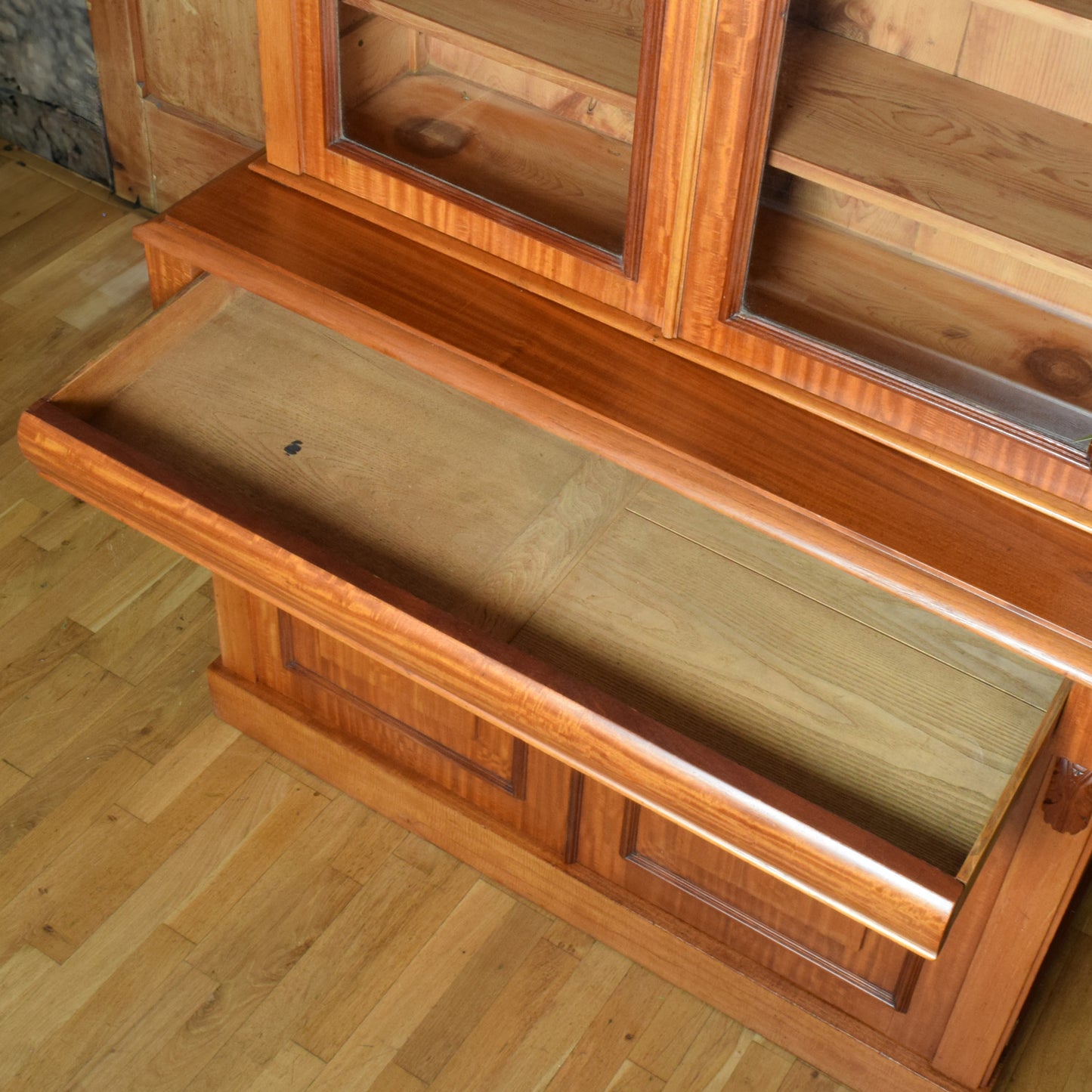 Large Mahogany Glazed Dresser