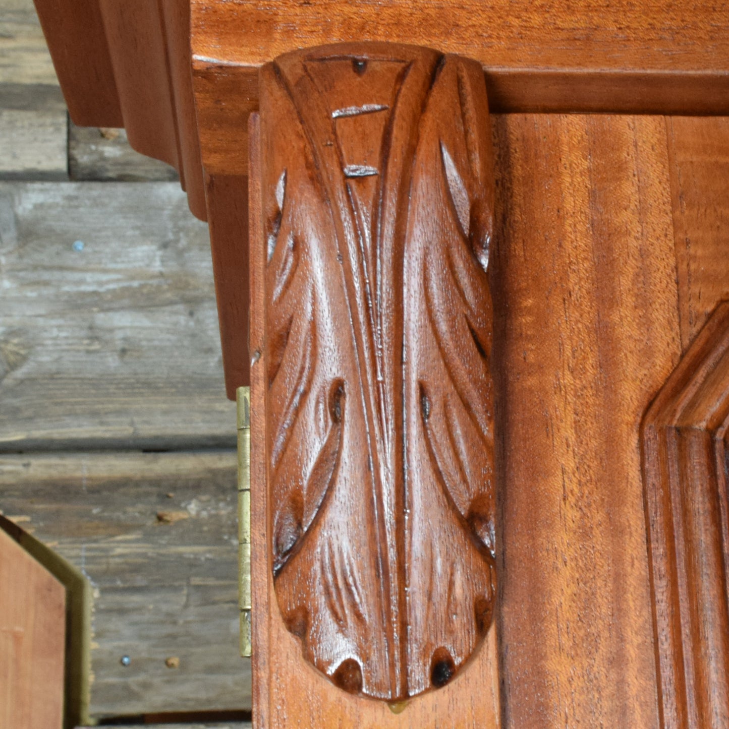 Large Mahogany Glazed Dresser