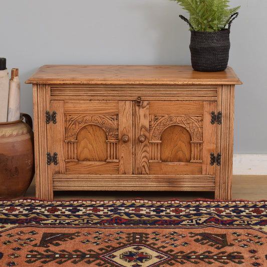 Restored Oak TV Cabinet