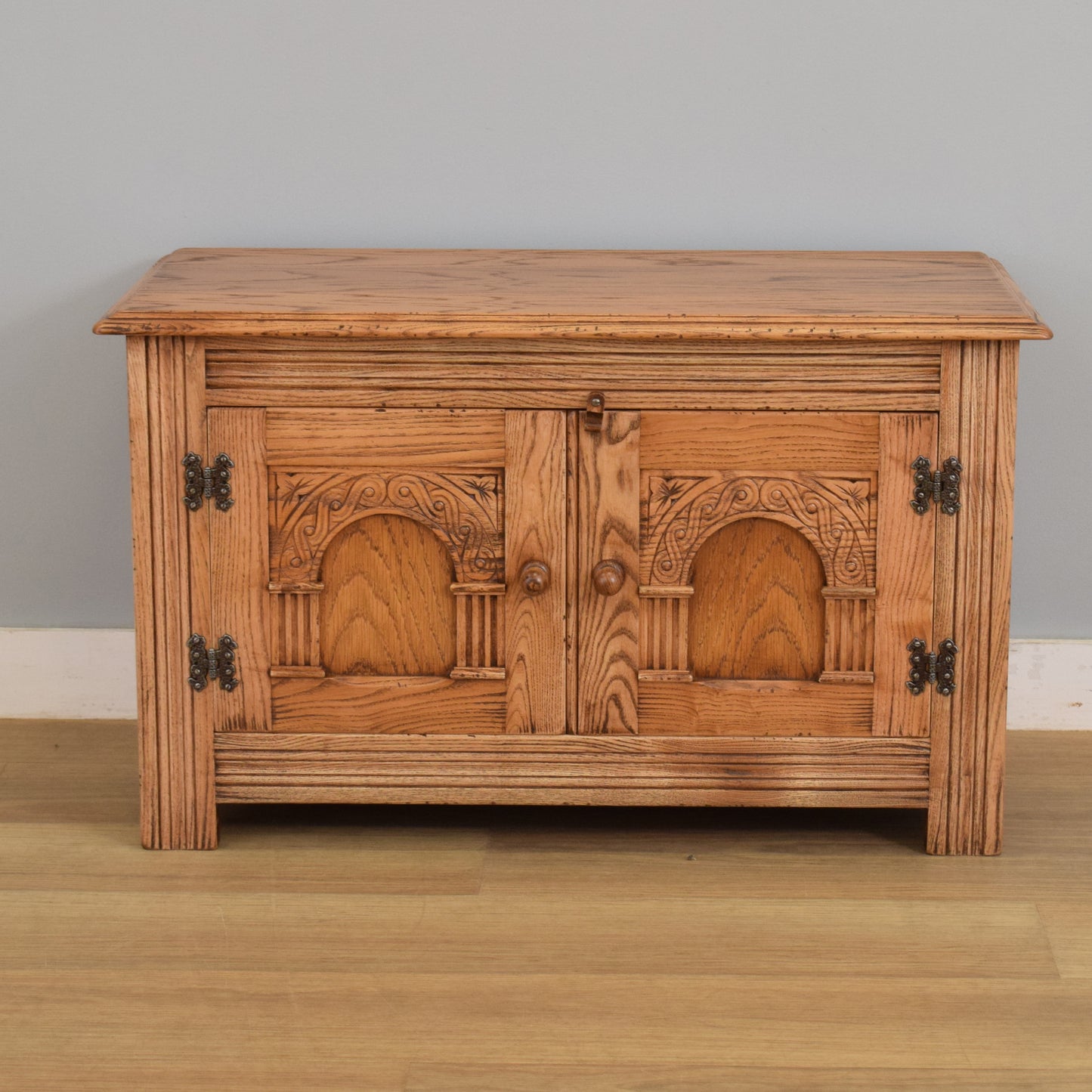Restored Oak TV Cabinet