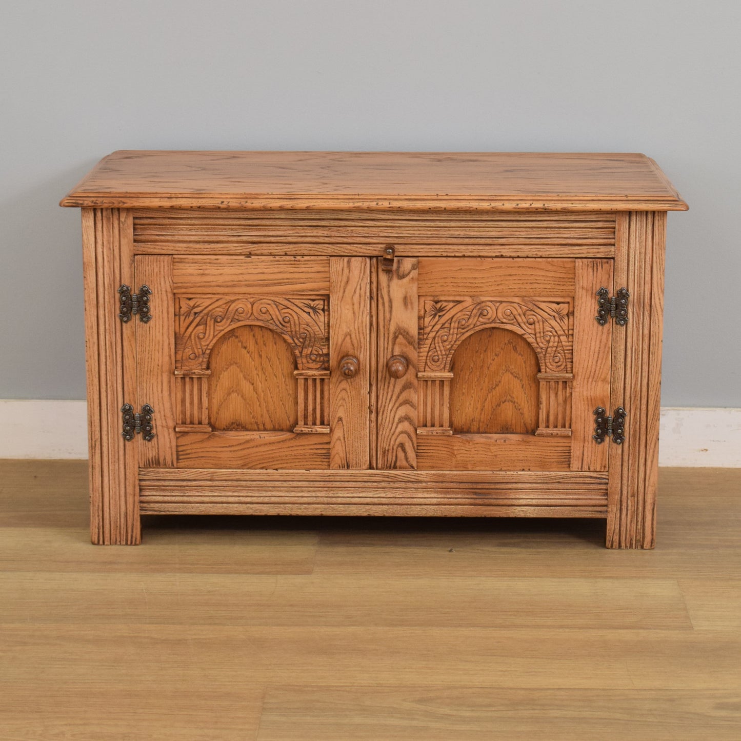 Restored Oak TV Cabinet