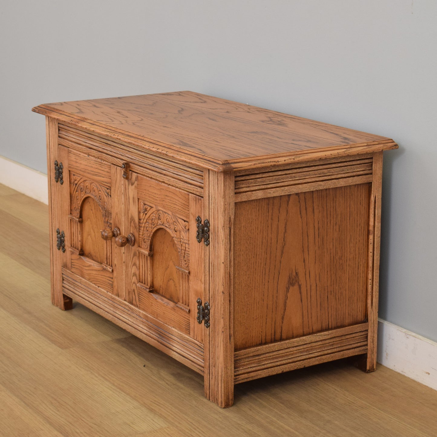 Restored Oak TV Cabinet