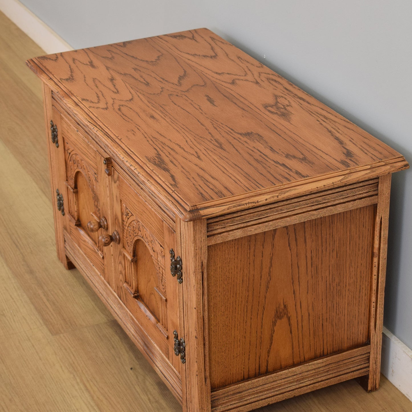 Restored Oak TV Cabinet