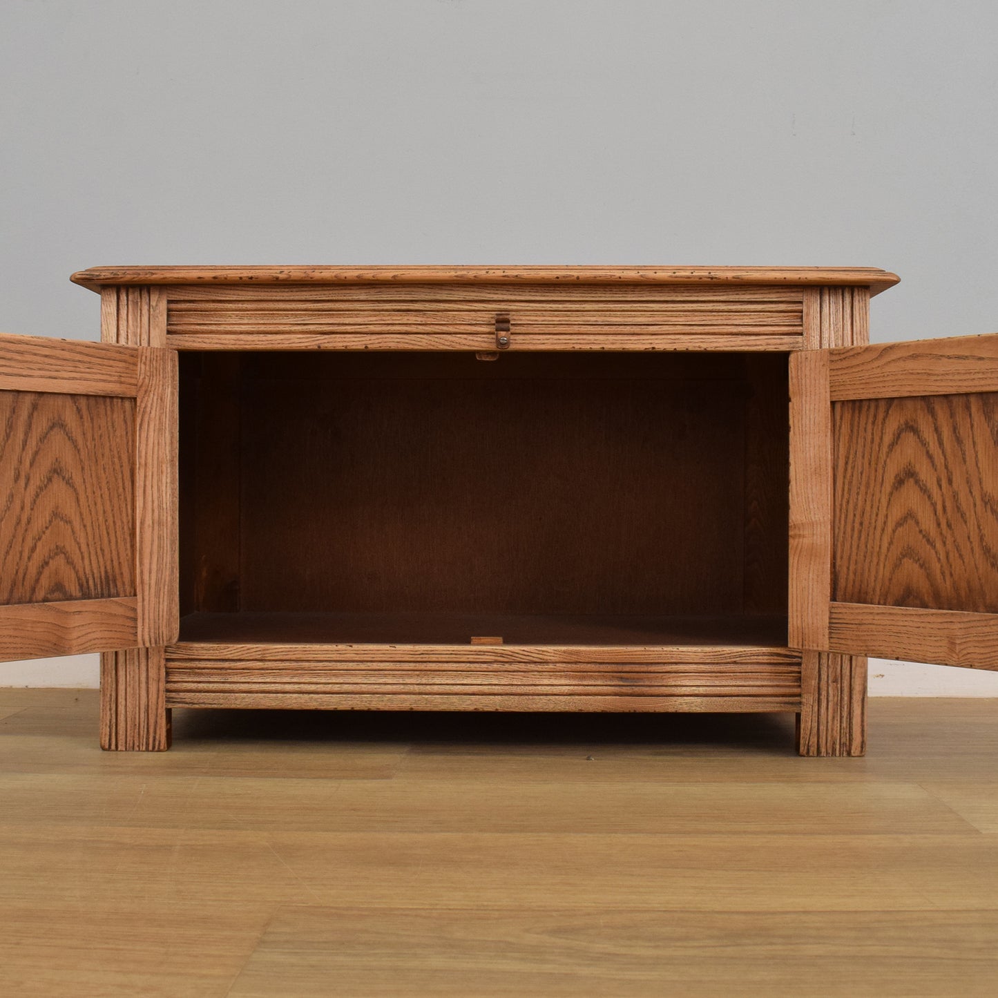 Restored Oak TV Cabinet
