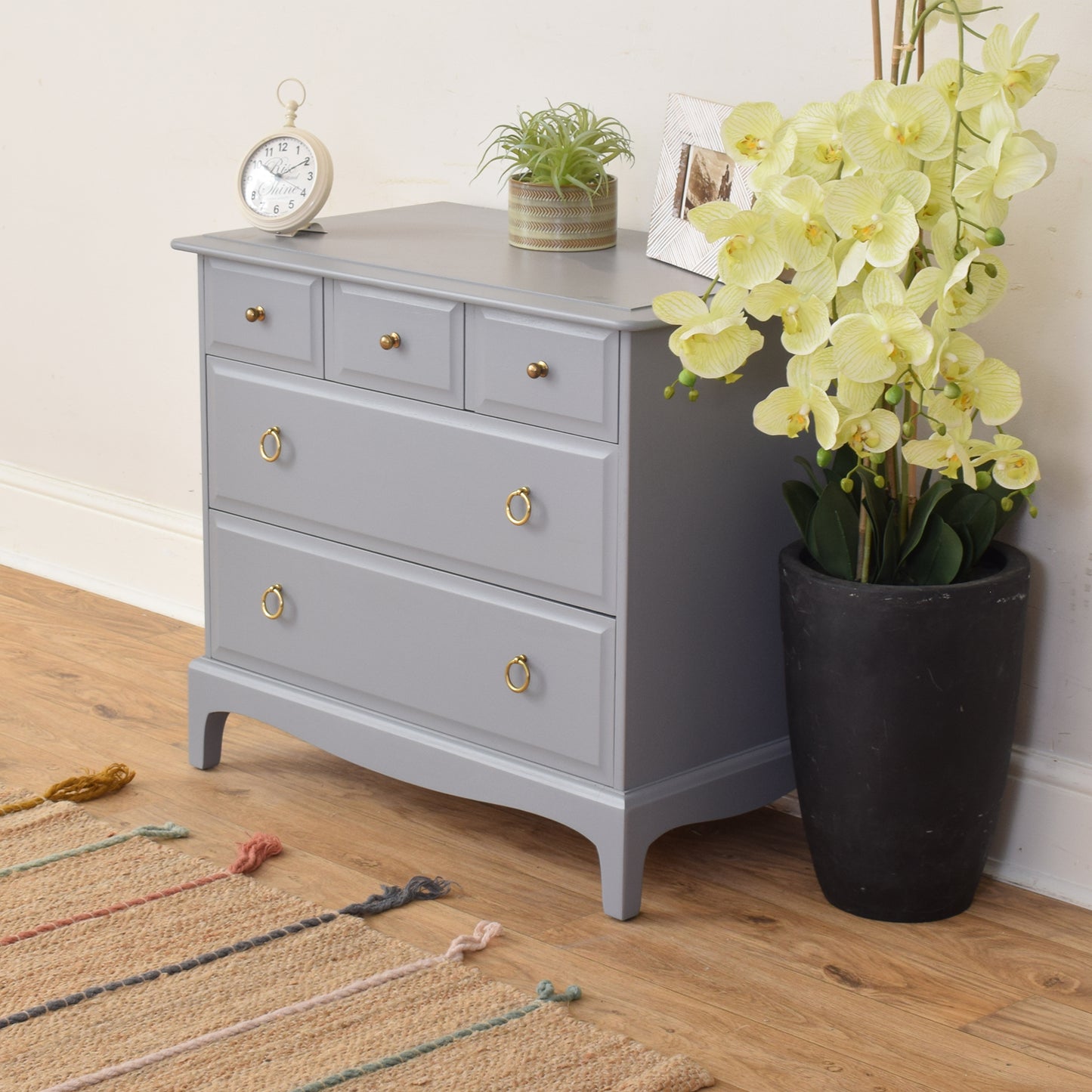 Painted Stag Chest Of Drawers